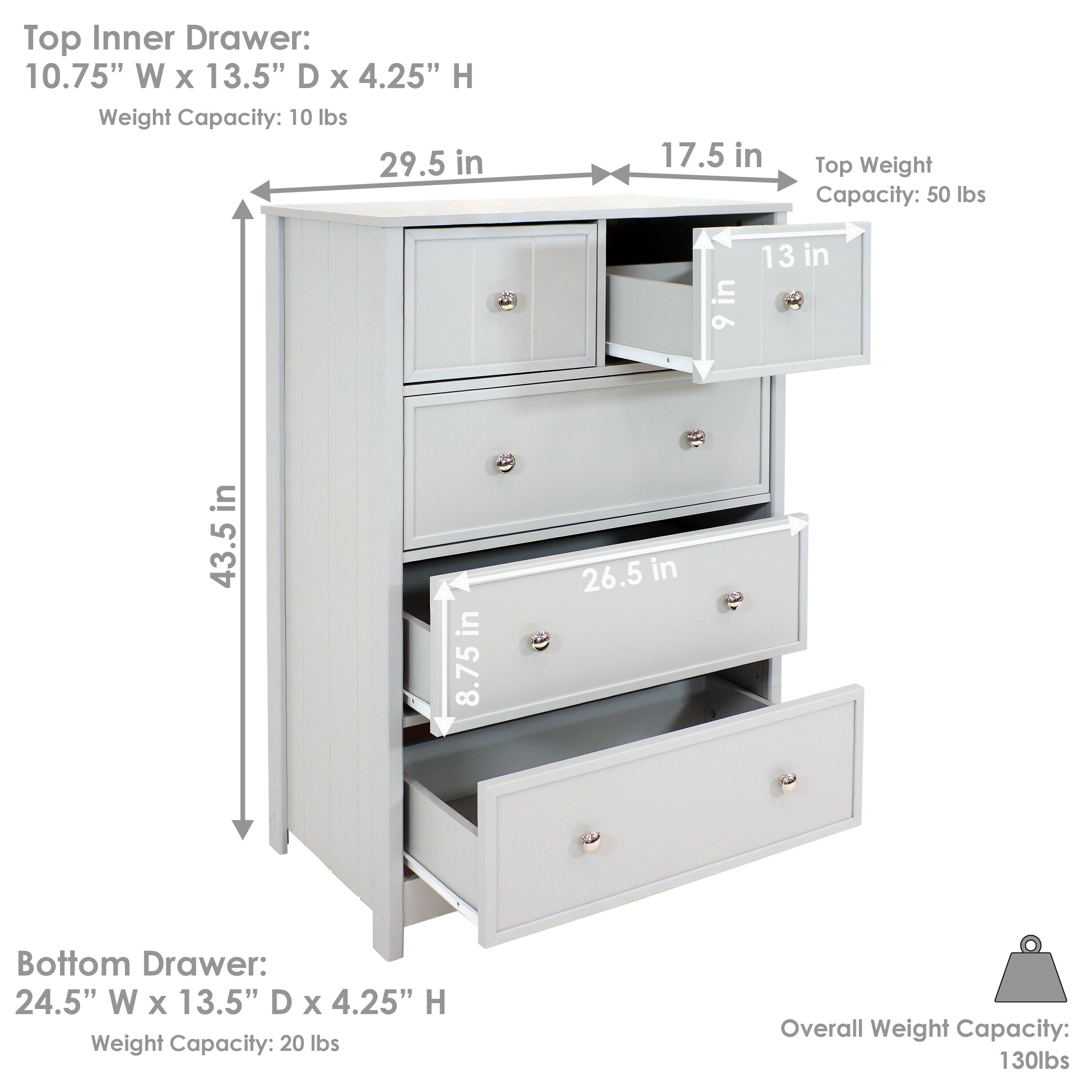 Sunnydaze Decor DTA-300 dressers - View #6