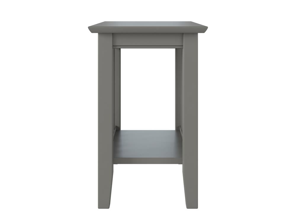 AFI Furnishings Mission 14-in W x 22-in H Grey Wood Mission/Shaker End ...