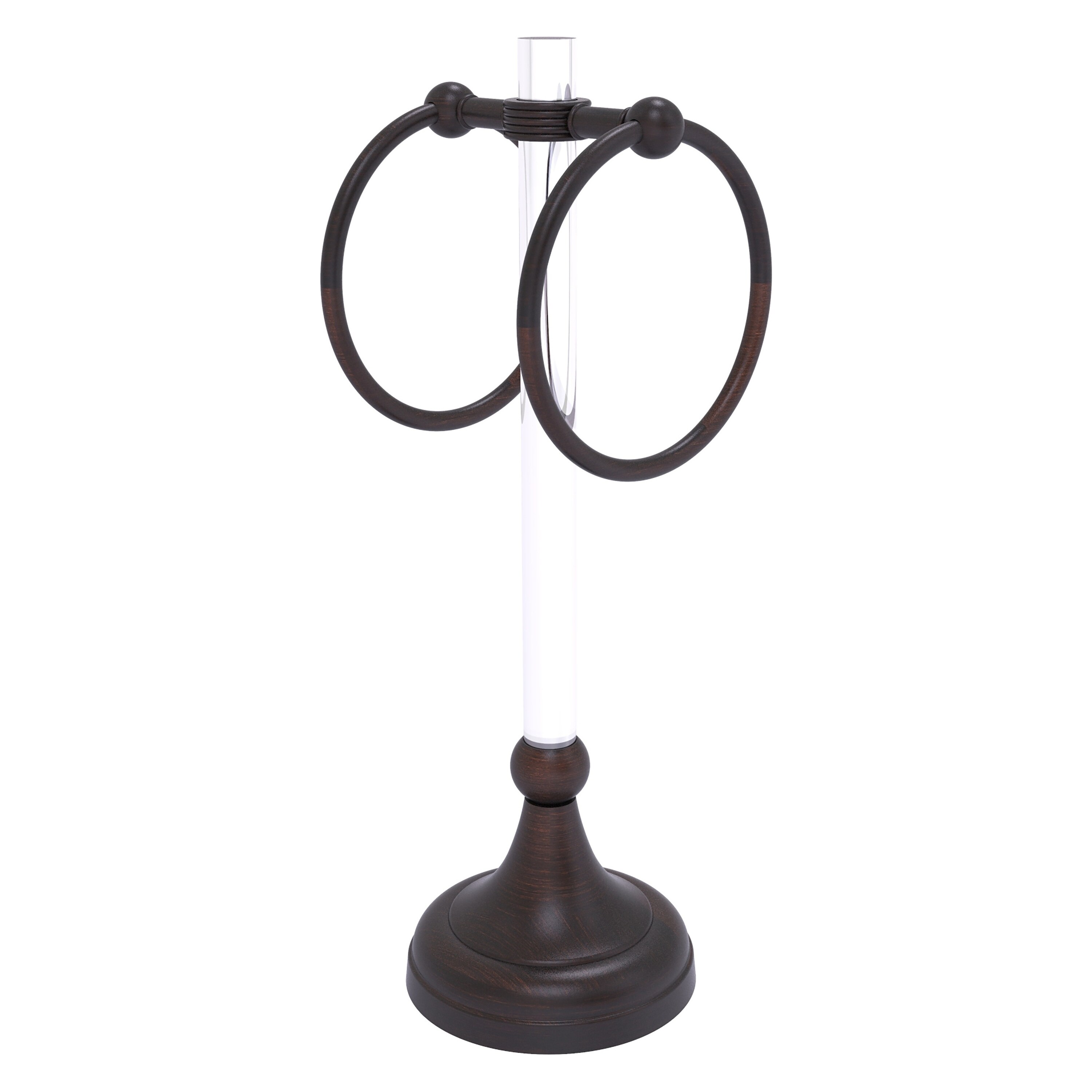 Allied Brass PG-TRSG-10-VB Pacific Grove Venetian Bronze Freestanding countertop Double Towel Ring