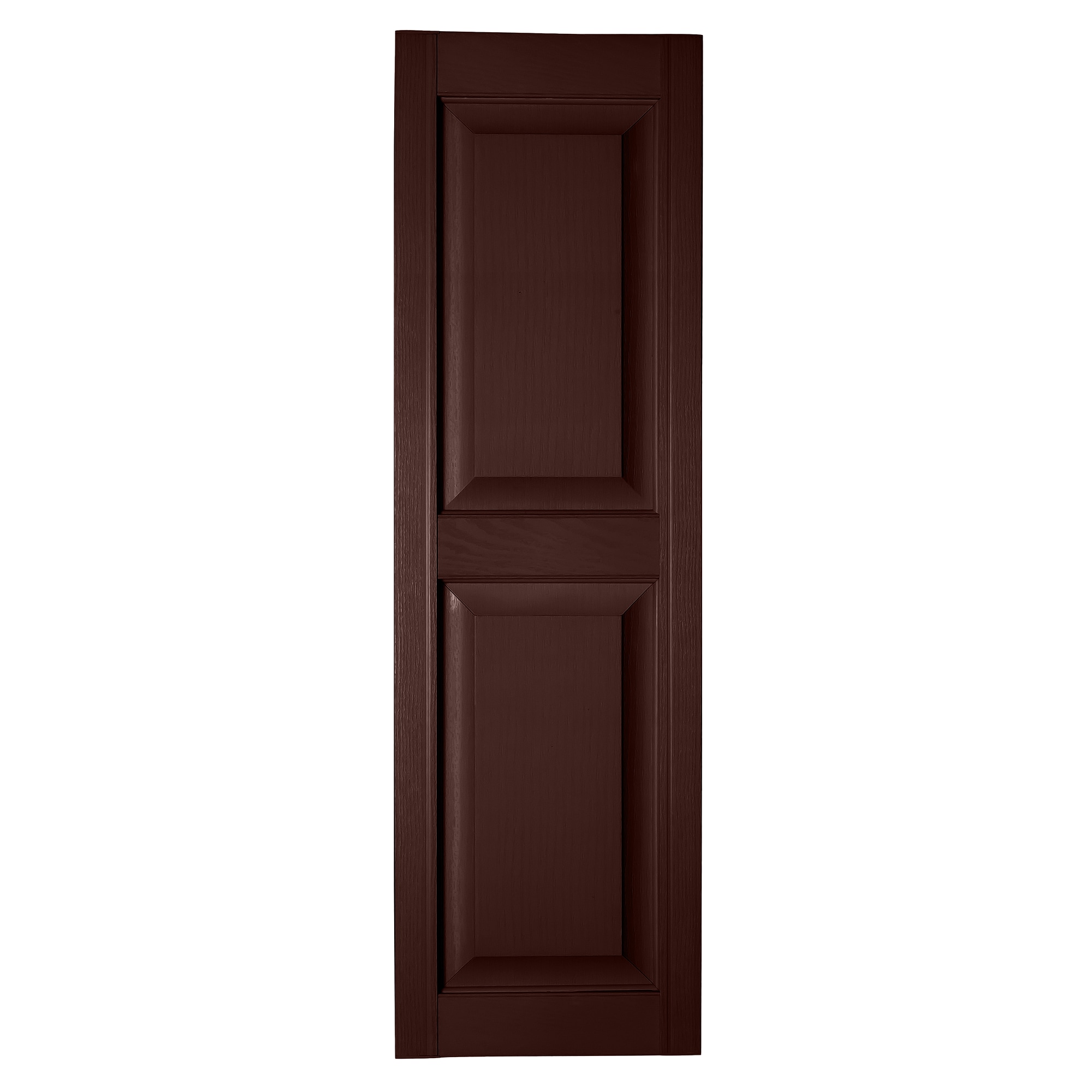 RELIABILT L521547-260 15-in W x 47-in H Burgundy Raised panel Polypropylene Exterior Shutters ( 2 -Pack )