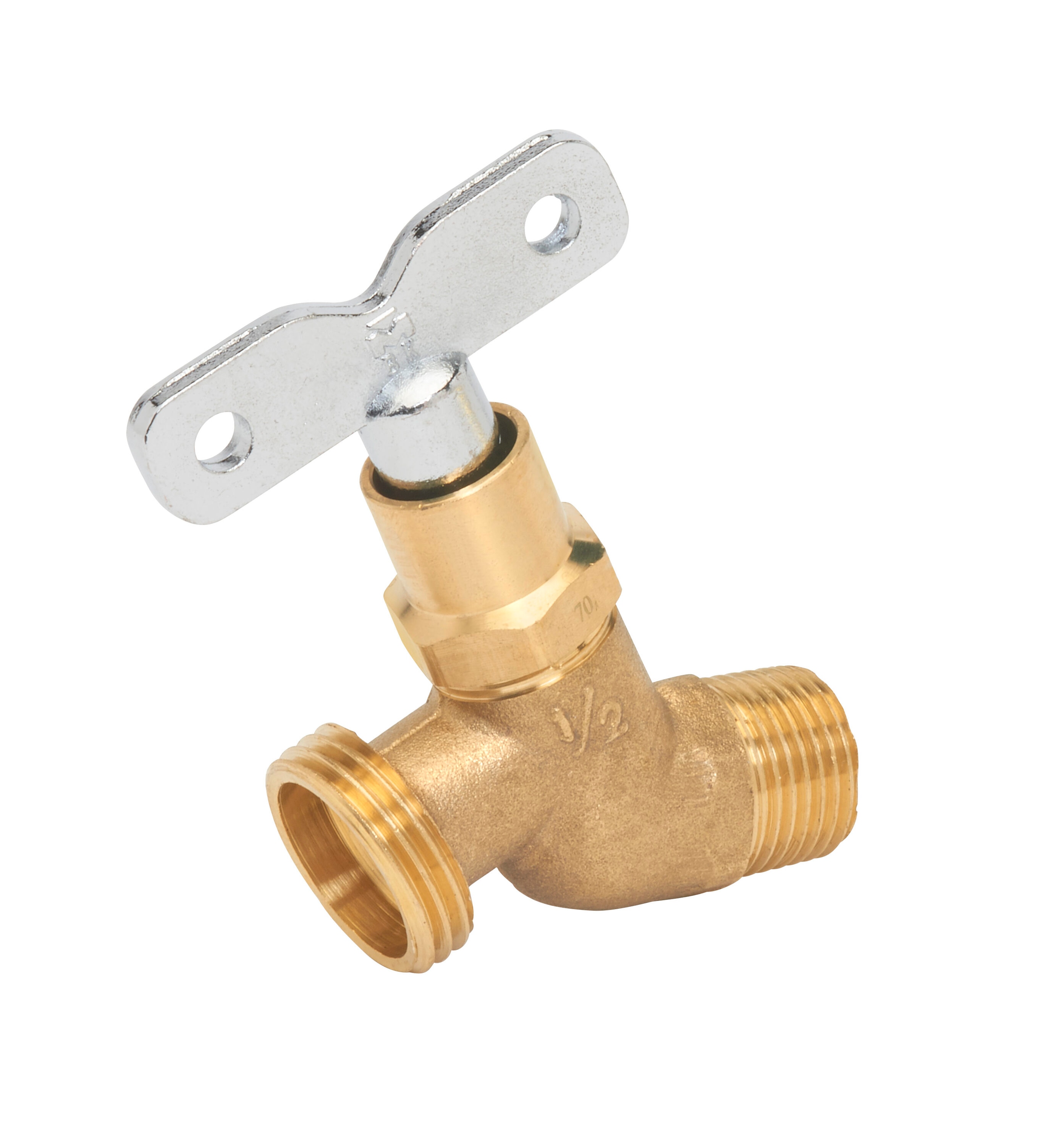 ProLine 102-333HC 1/2-in MIP Brass Multi turn Hose bibb