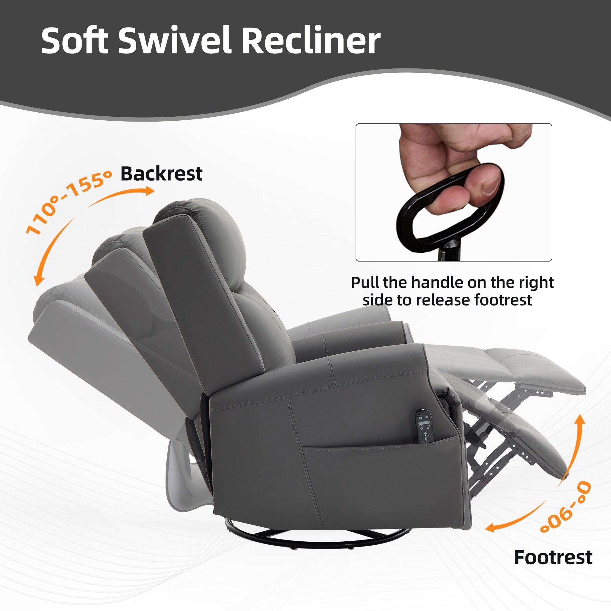 Boyel Living BL-CM822GRY recliners - View #4