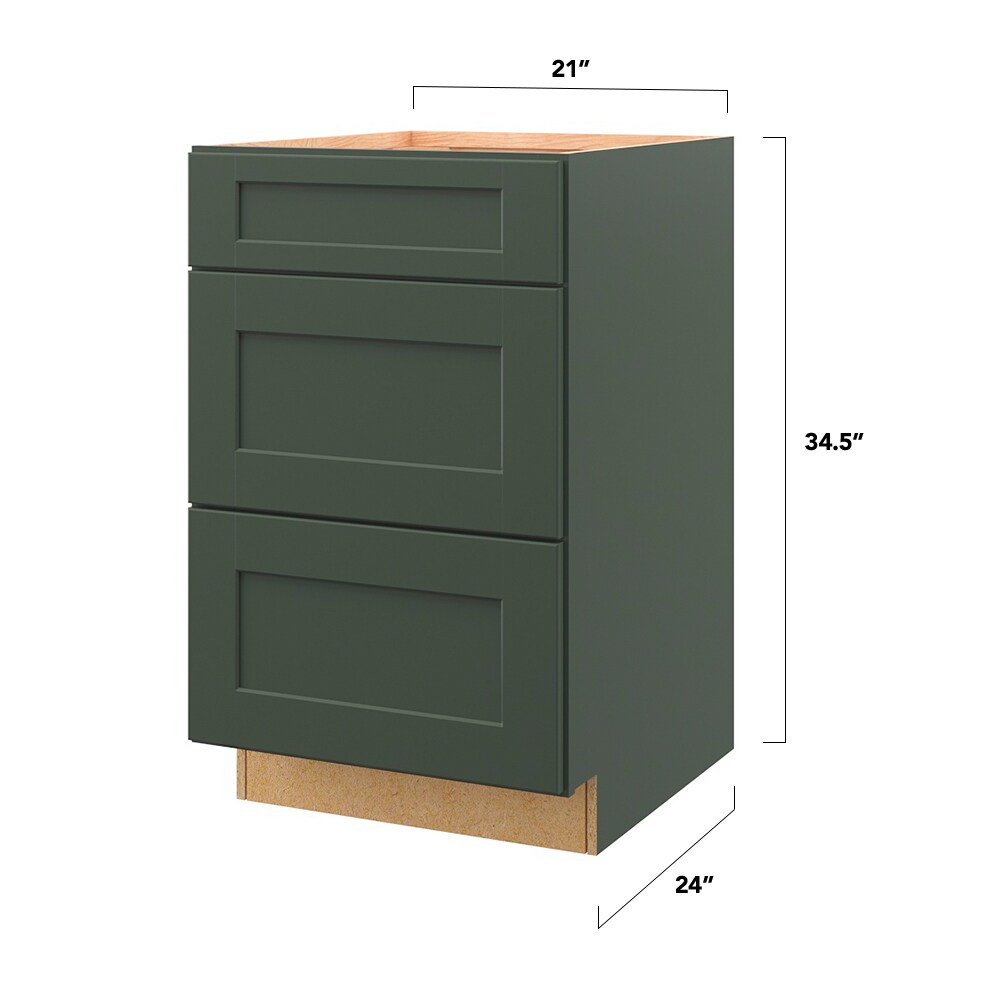 allen + roth Galway 21-in W x 34.5-in H x 24-in D Sage Drawer Base ...