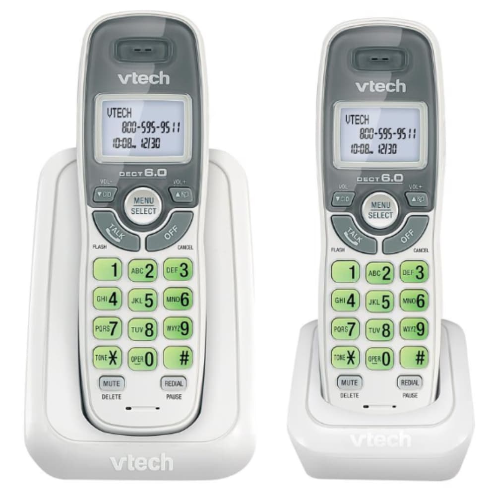 VTech - 2 pk Digital Cordless Telephone White