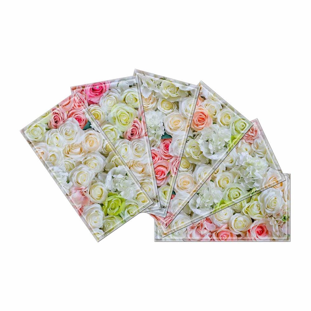 Instant Mosaic 8470101 Upscale Designs 64-Pack Multicolor 3-in x 6-in Glossy Glass Random Wall Tile