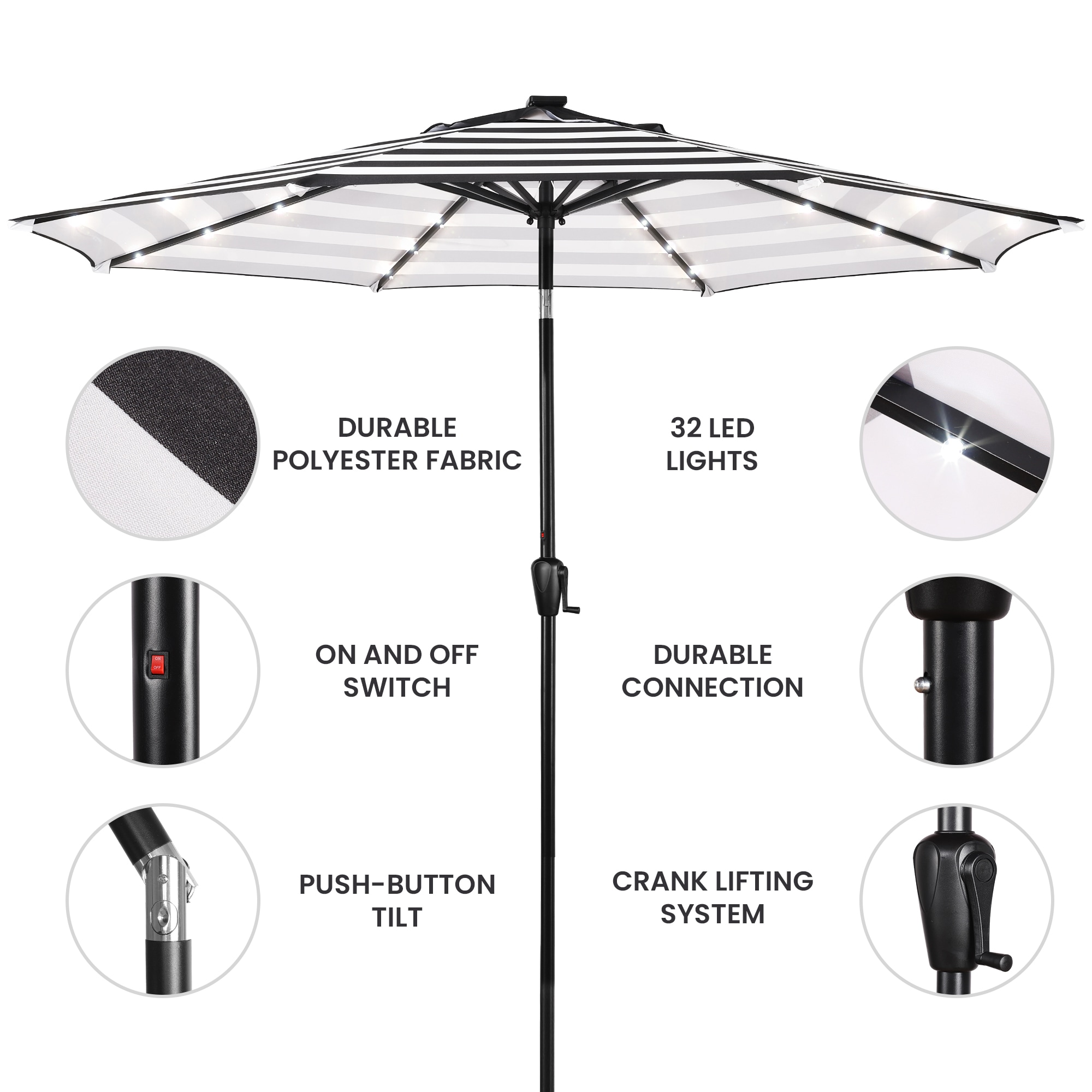 Sun-Ray 801005BW Umbrellas-2 - View #2
