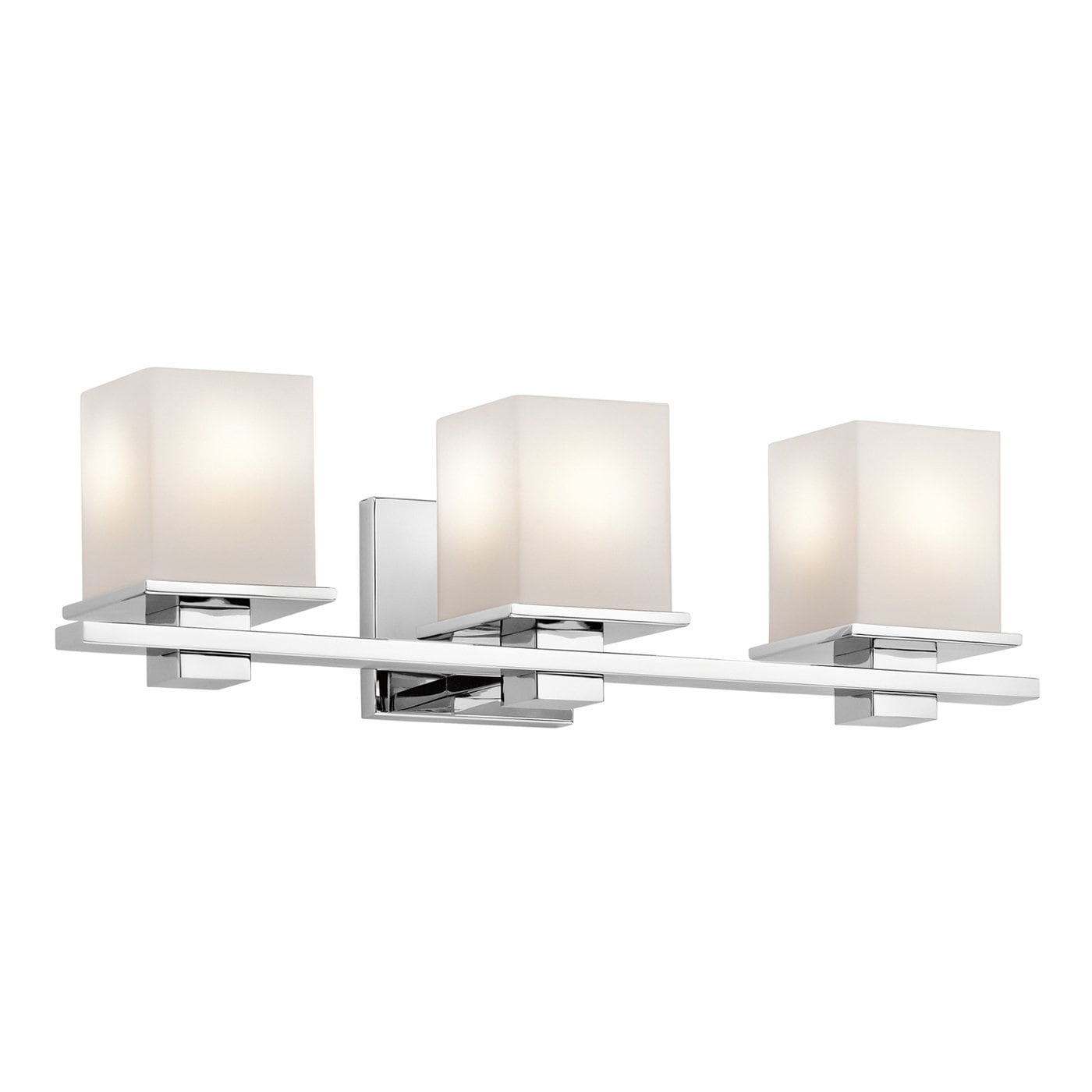 Kichler Tully 24-in 3-Light Chrome Modern/Contemporary Vanity Light in the Vanity  Lights department at
