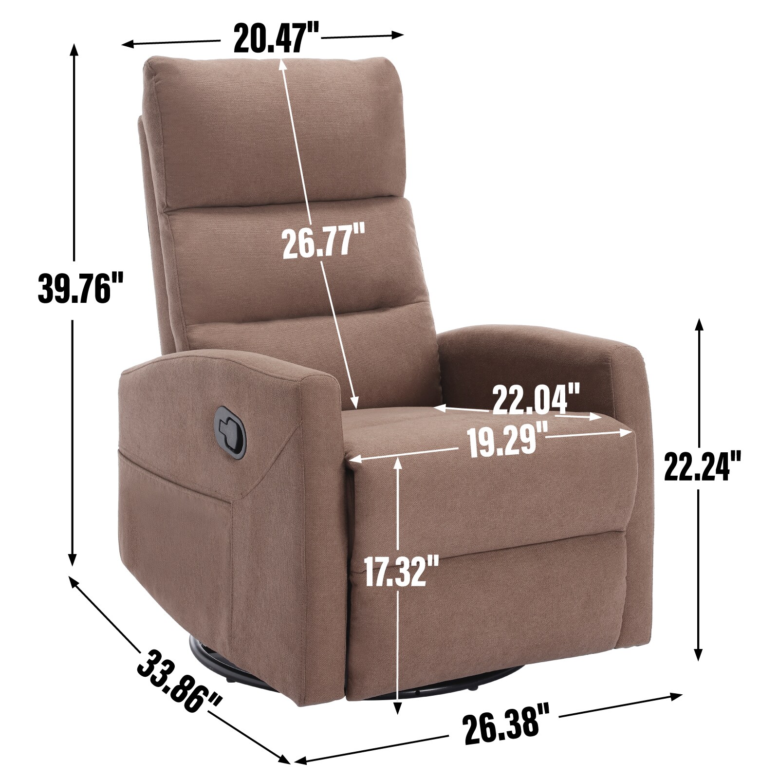Clihome CL-Q10BL recliners - View #10