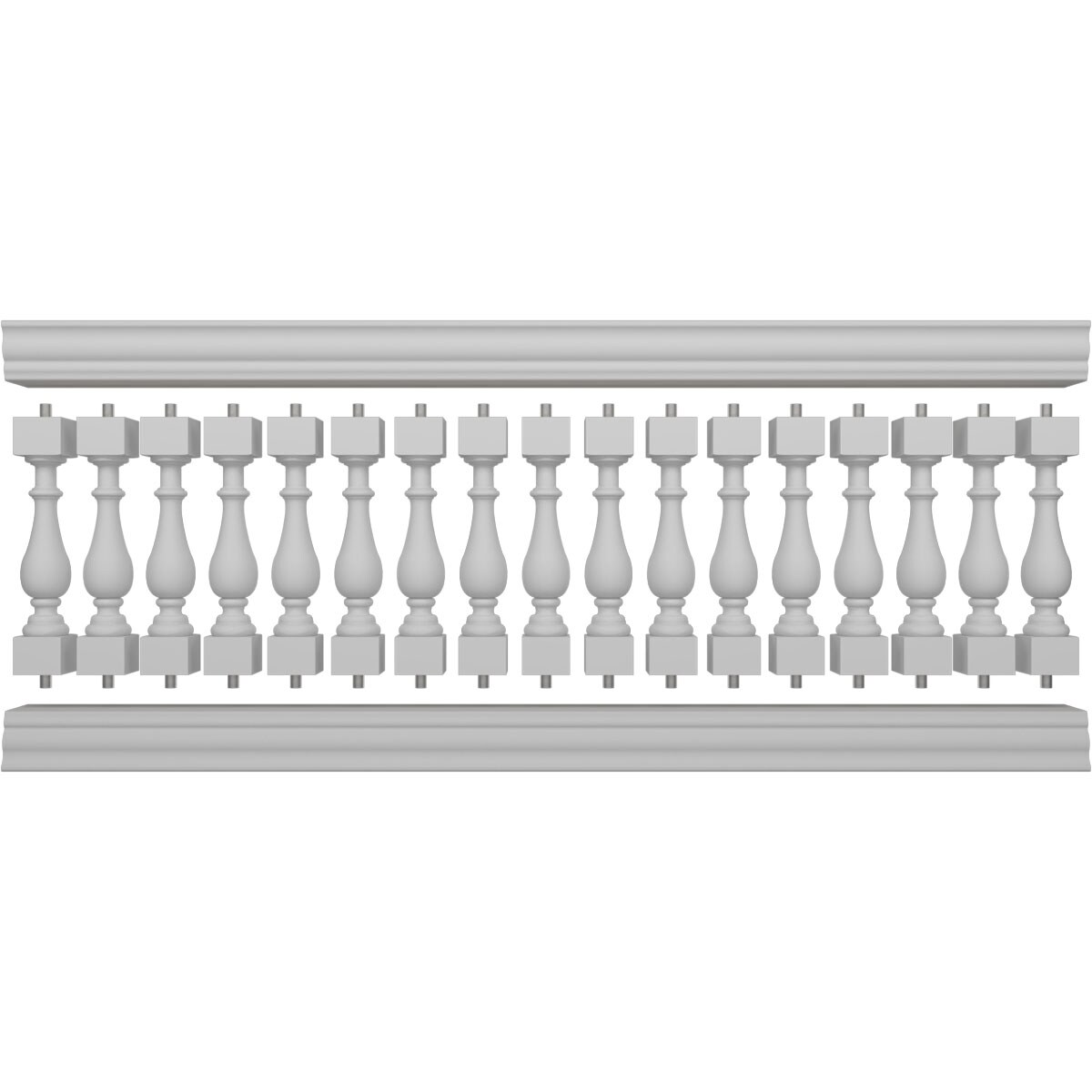 Ekena Millwork BALK37X096TRN railings - View #5