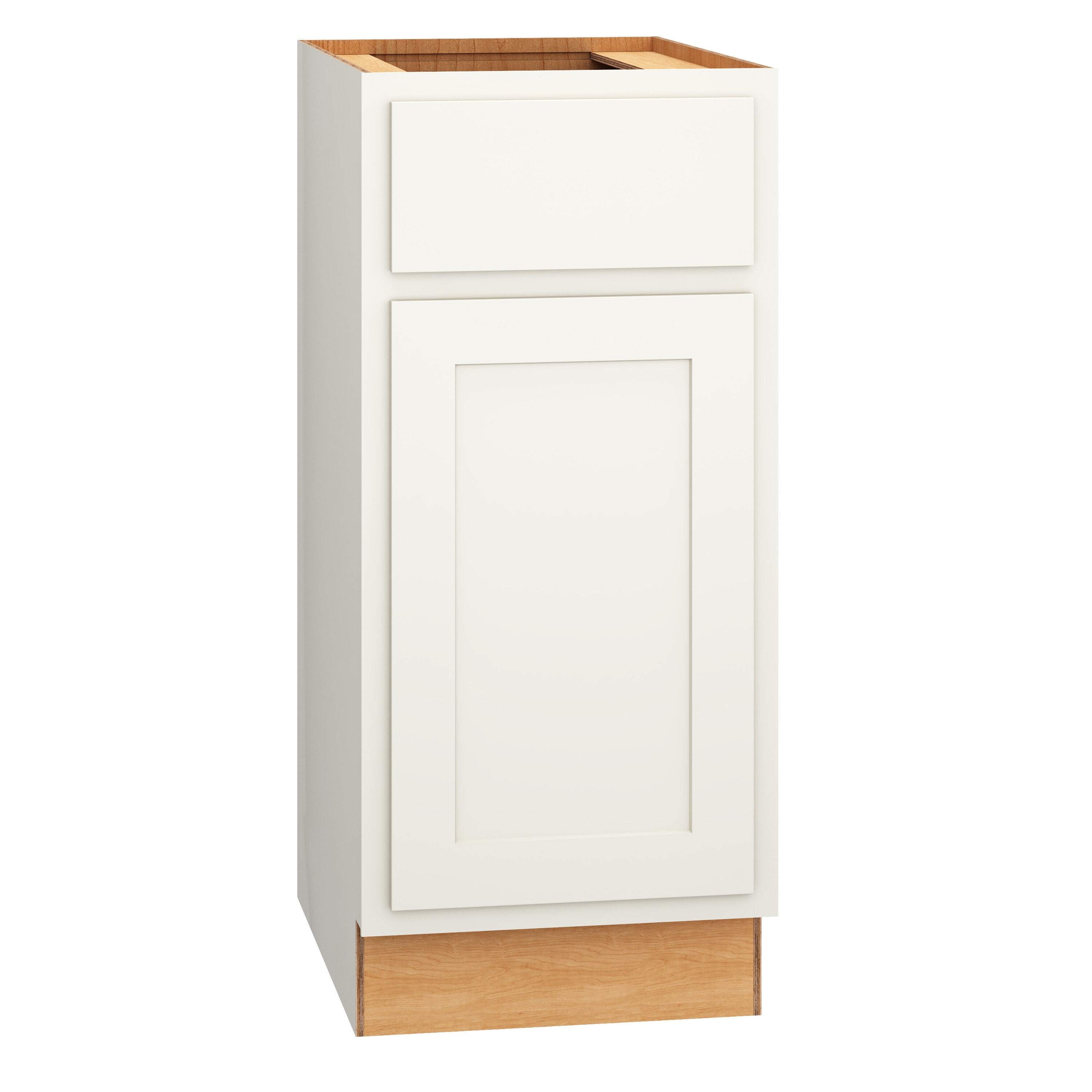 Diamond Express 321 VB153421R Jamestown 15-in White Partial Overlay Bathroom Vanity Base Cabinet without Top