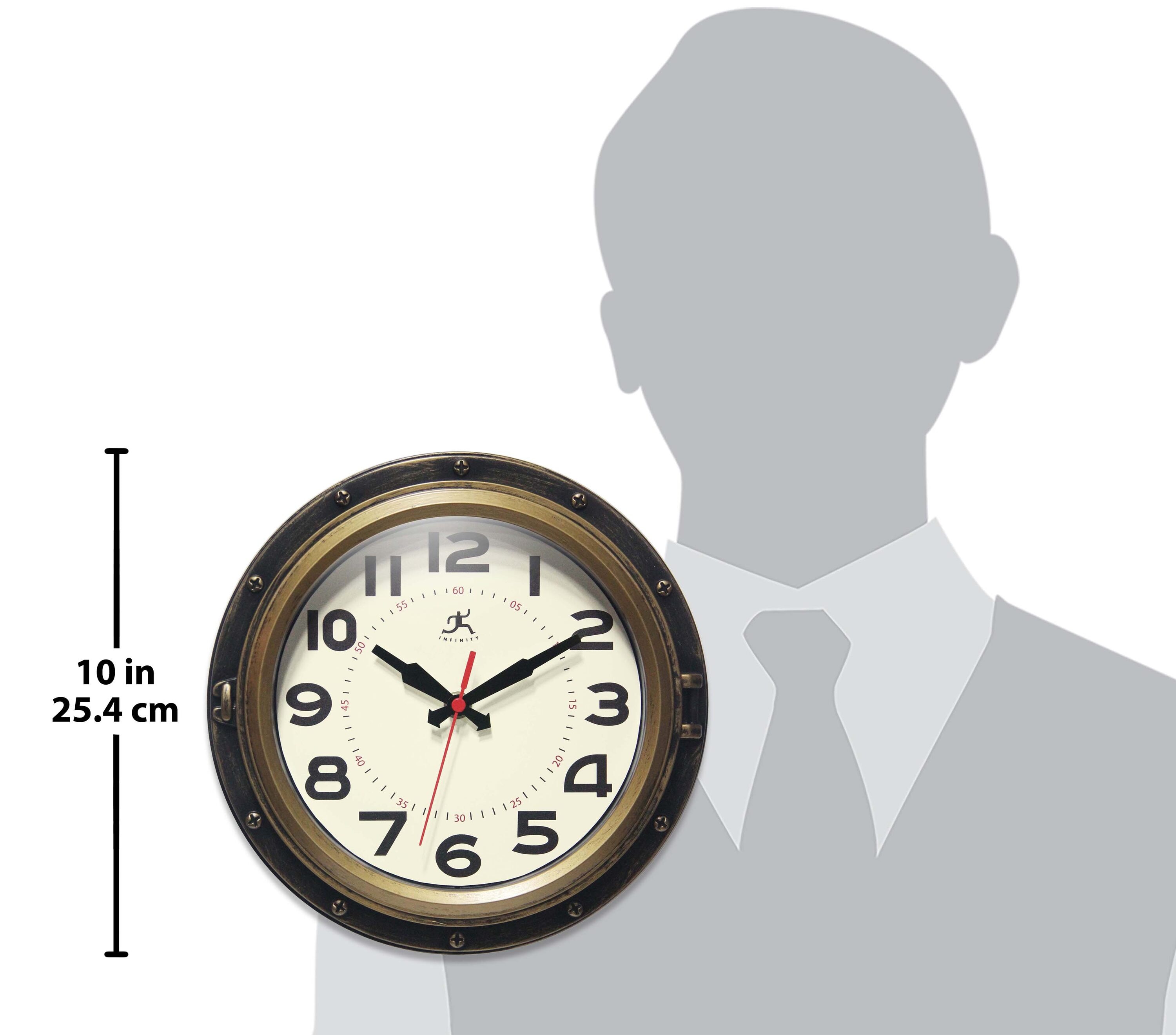 Infinity Instruments 20259AB-4513 Indoor-Outdoor-Clocks - View #5