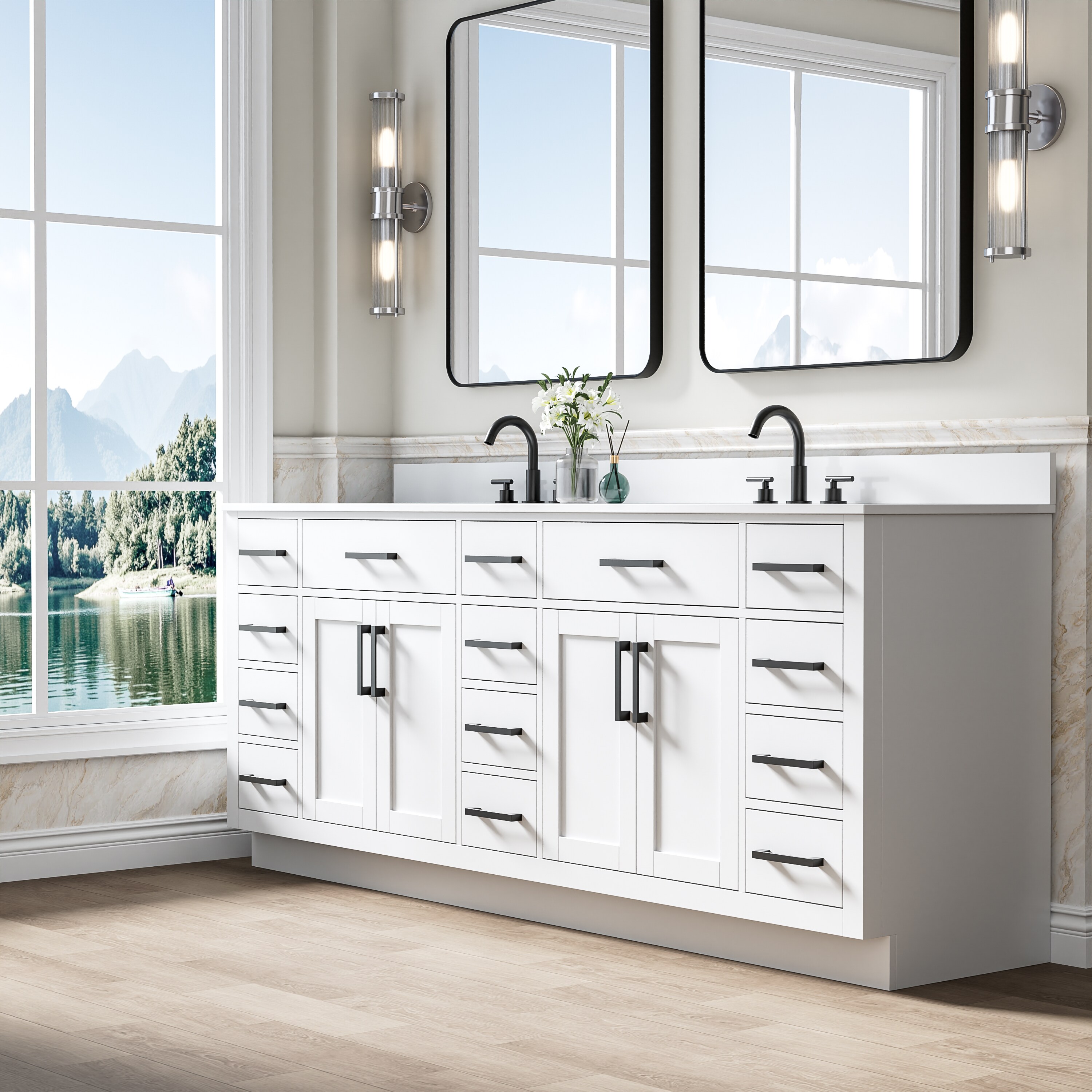 Ayelon BVMBWT84WC Bath-Vanity-Combo - View #3