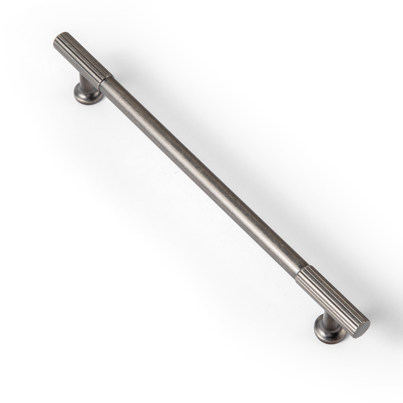 Miaokesen 9596GY-320 12-5/8-in , 320mm Center to Center Antique Silver Cylindrical Bar 6 -Pack