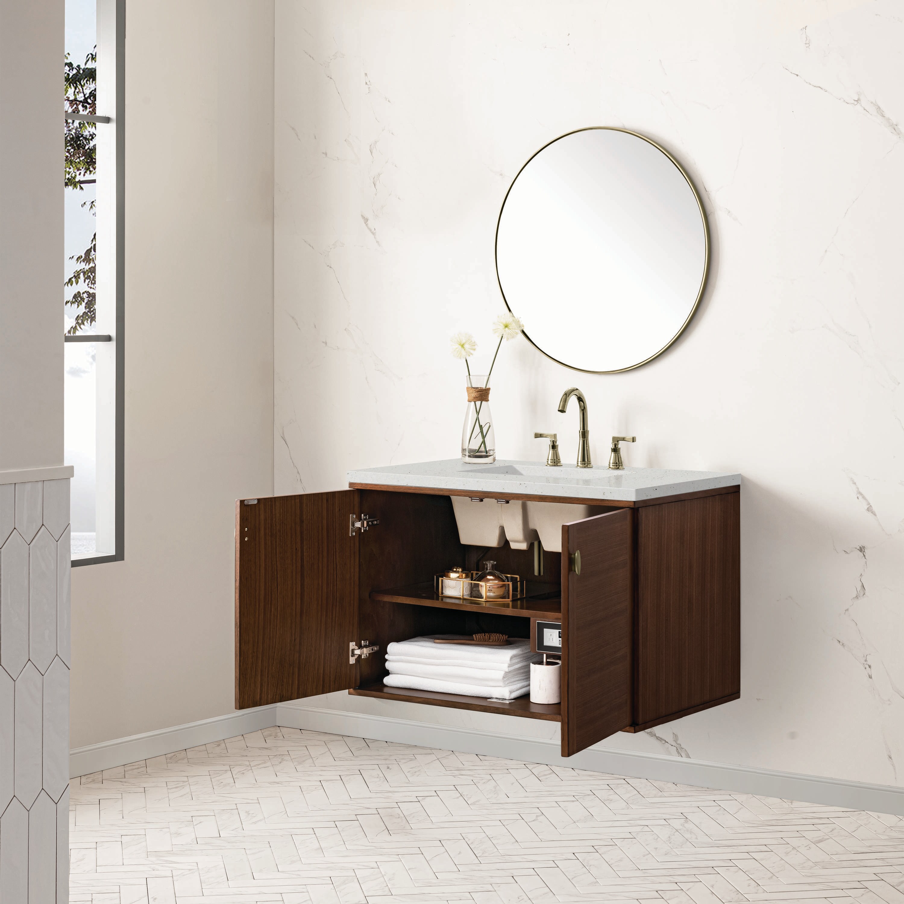 James Martin Vanities 670-V36-WLT-3LDL Bath-Vanity-Combo - View #7