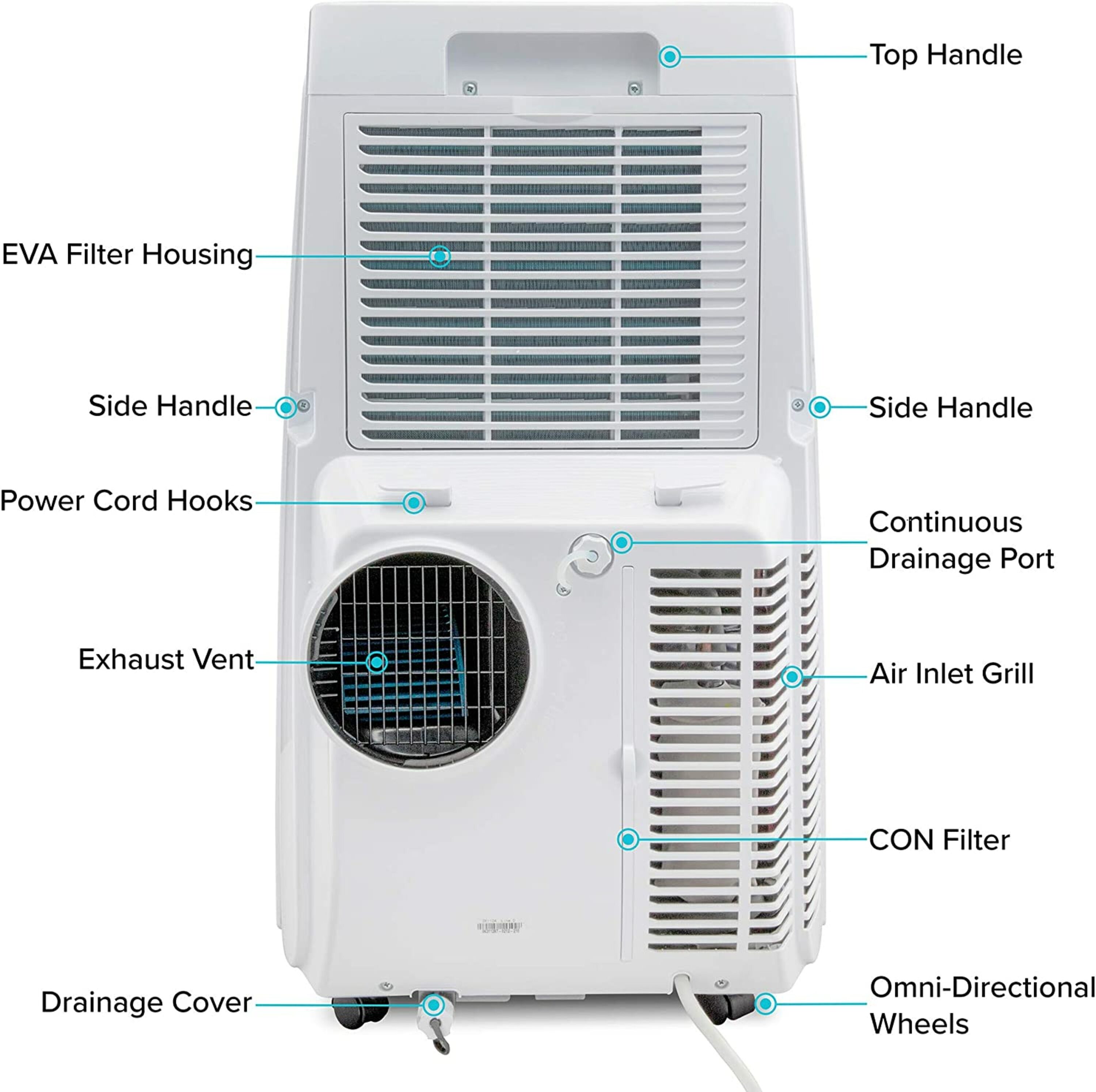 Dolceclima 14000 BTU Portable Air Conditioner for 550 Square Feet