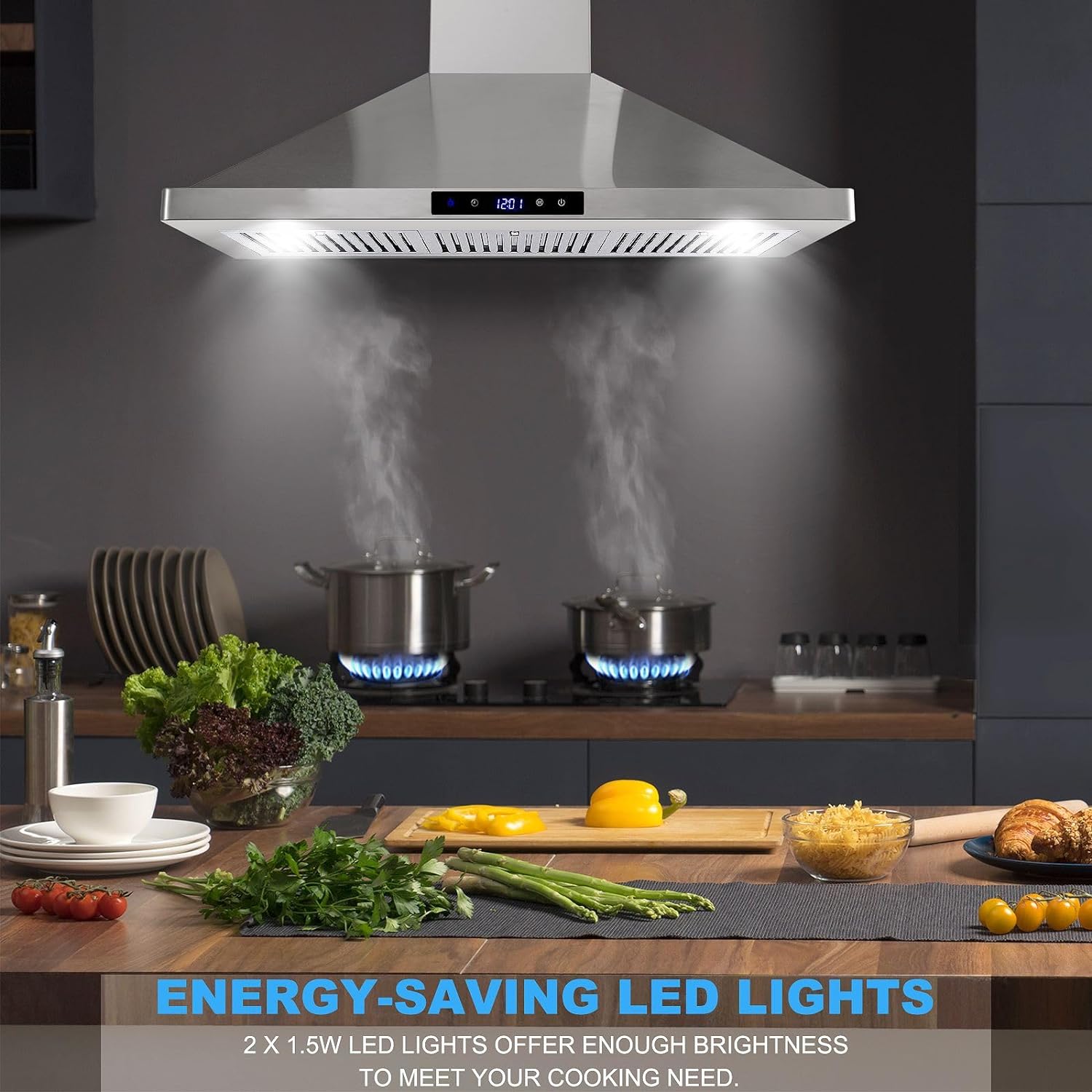 Tieasy SN1090 Wall-Mounted-Range-Hoods - View #5