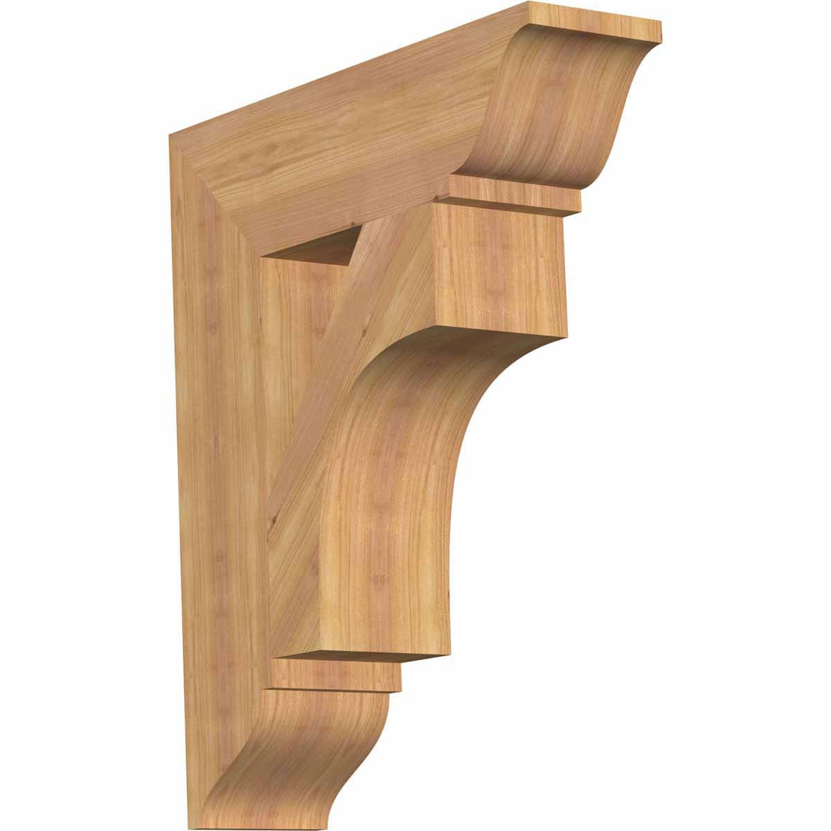 Ekena Millwork BKT06X22X26WTL01SWR Westlake traditional smooth 5-1/2-in x 22-in x 26-in Western red cedar Brown Wood Standard bracket