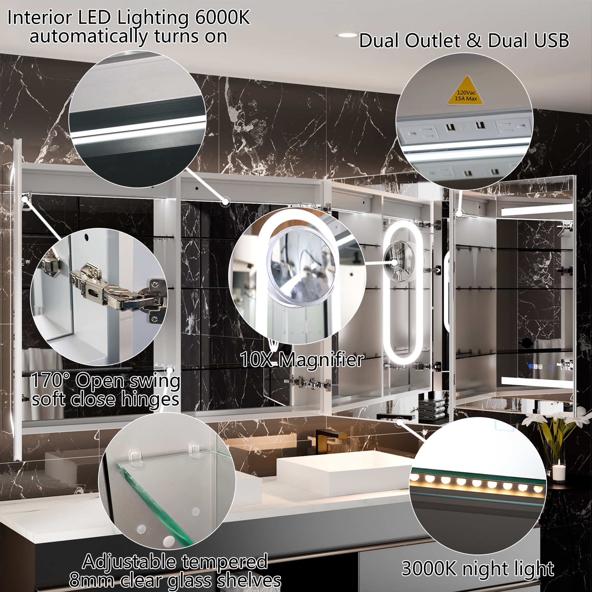 AAZJ JDEX-MC723611QX Bathroom-Medicine-Cabinets - View #7