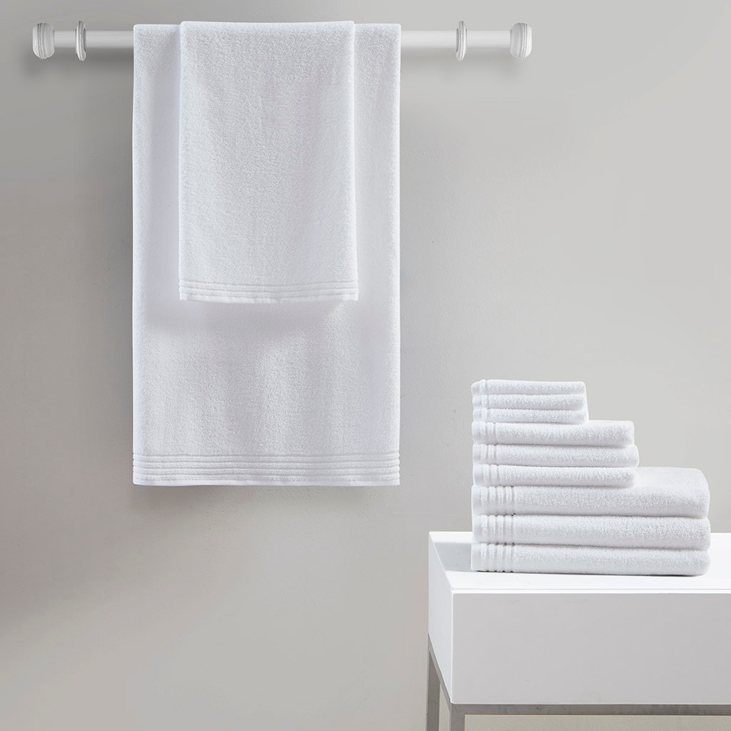 Tinyhomie 100 percent Cotton Quick Dry 12 Piece Bath Towel Set