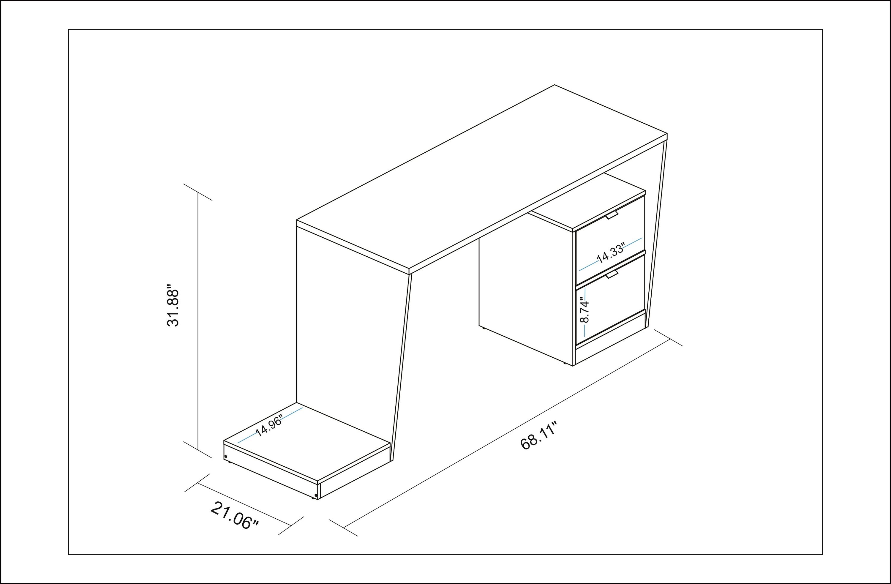 Manhattan Comfort 148AMC153 desks - View #3