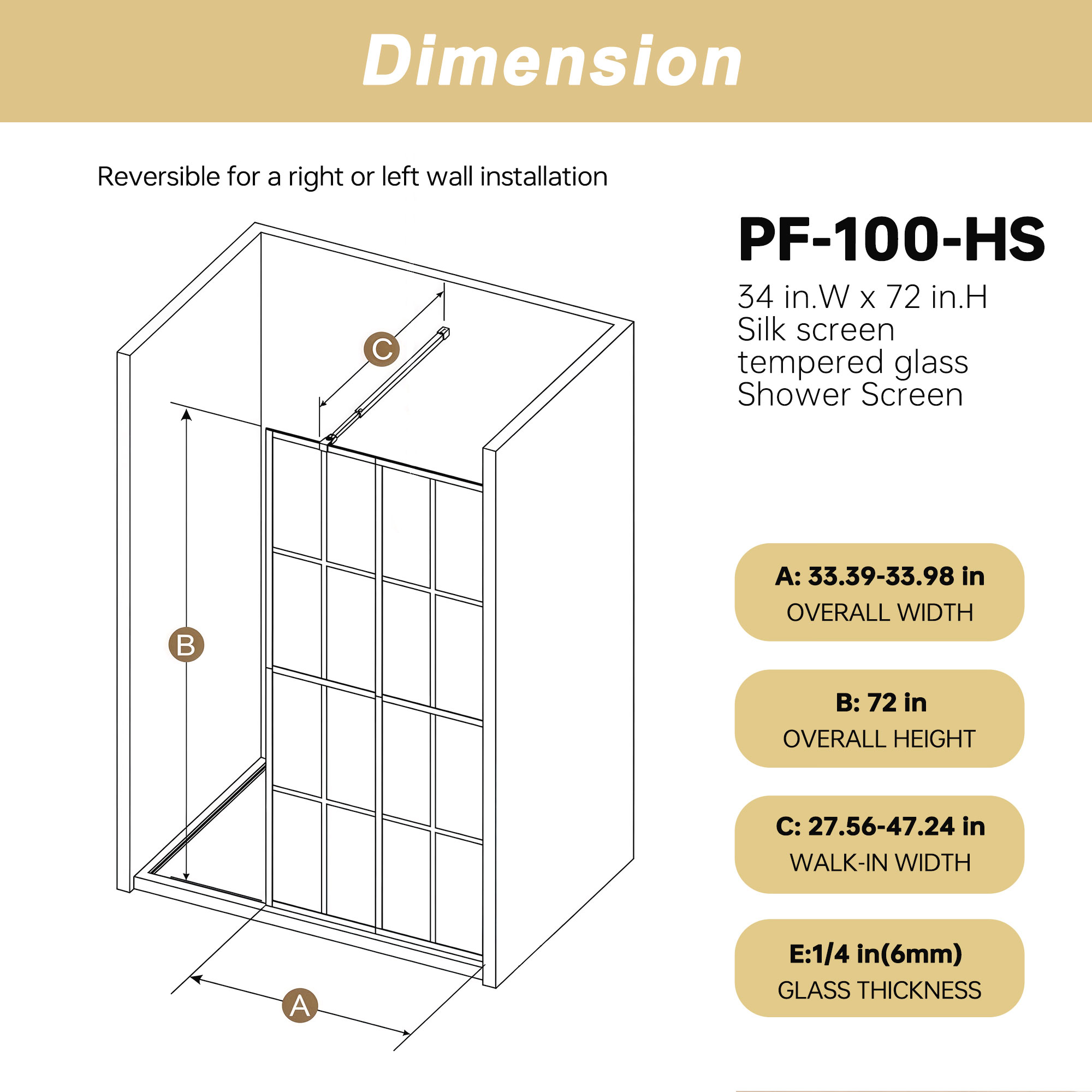 WELLFOR SLL-FP28 Bathtub-Doors - View #12