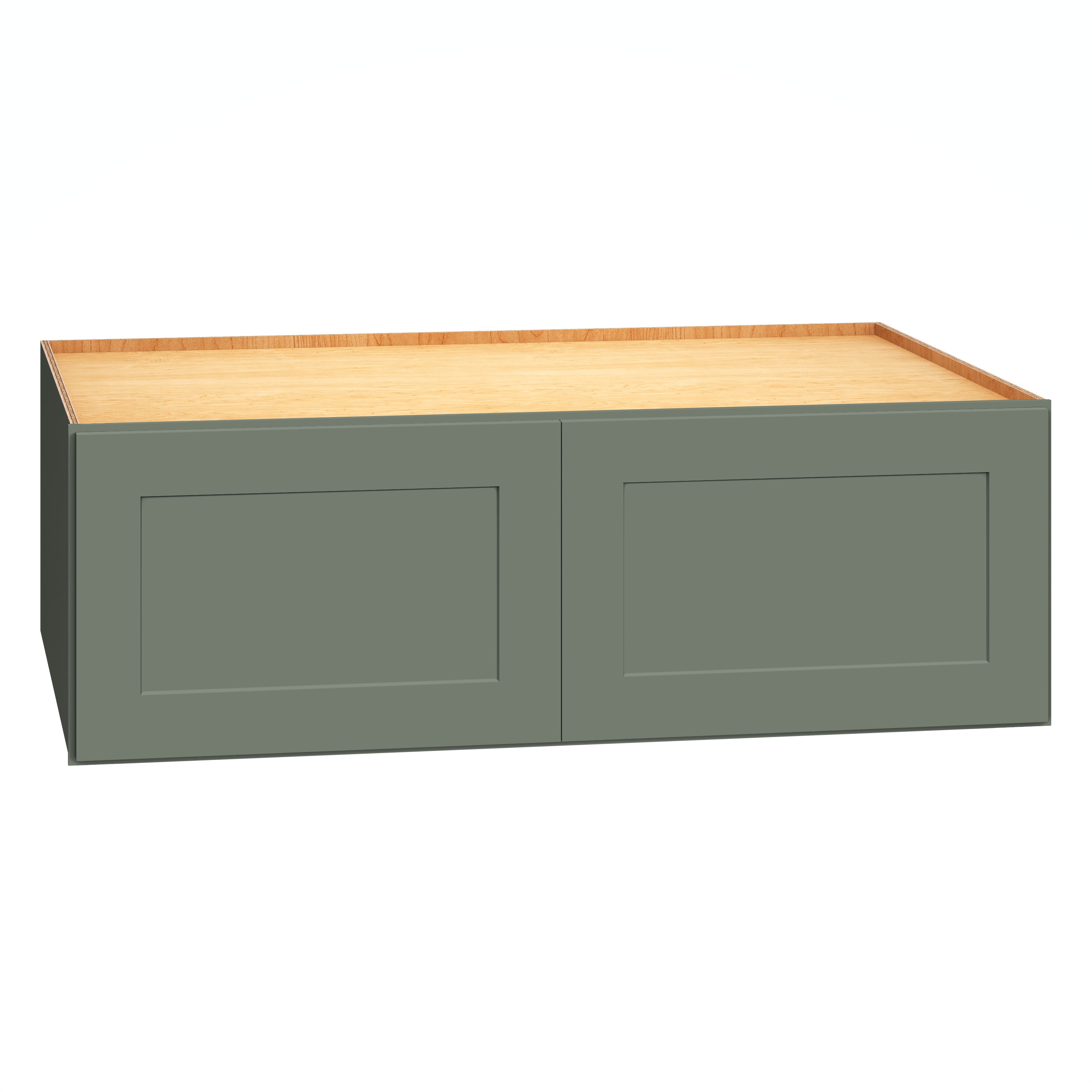Diamond Express 61H-W361224 Jamestown 36-in W x 12-in H x 24-in D Retreat Green Wall Fully assembled Plywood Cabinet Recessed Panel Shaker