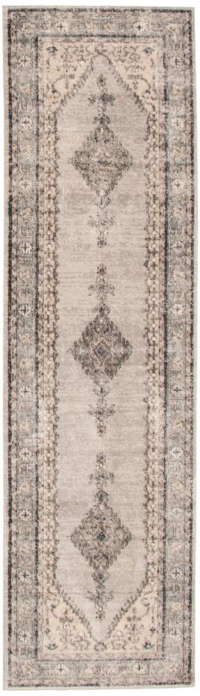 ECARPETGALLERY 324524 Oregon Bijar 2 x 8 (ft) Loomed Polypropylene Ivory Rectangular Indoor Distressed/Overdyed Bohemian/Eclectic Runner rug