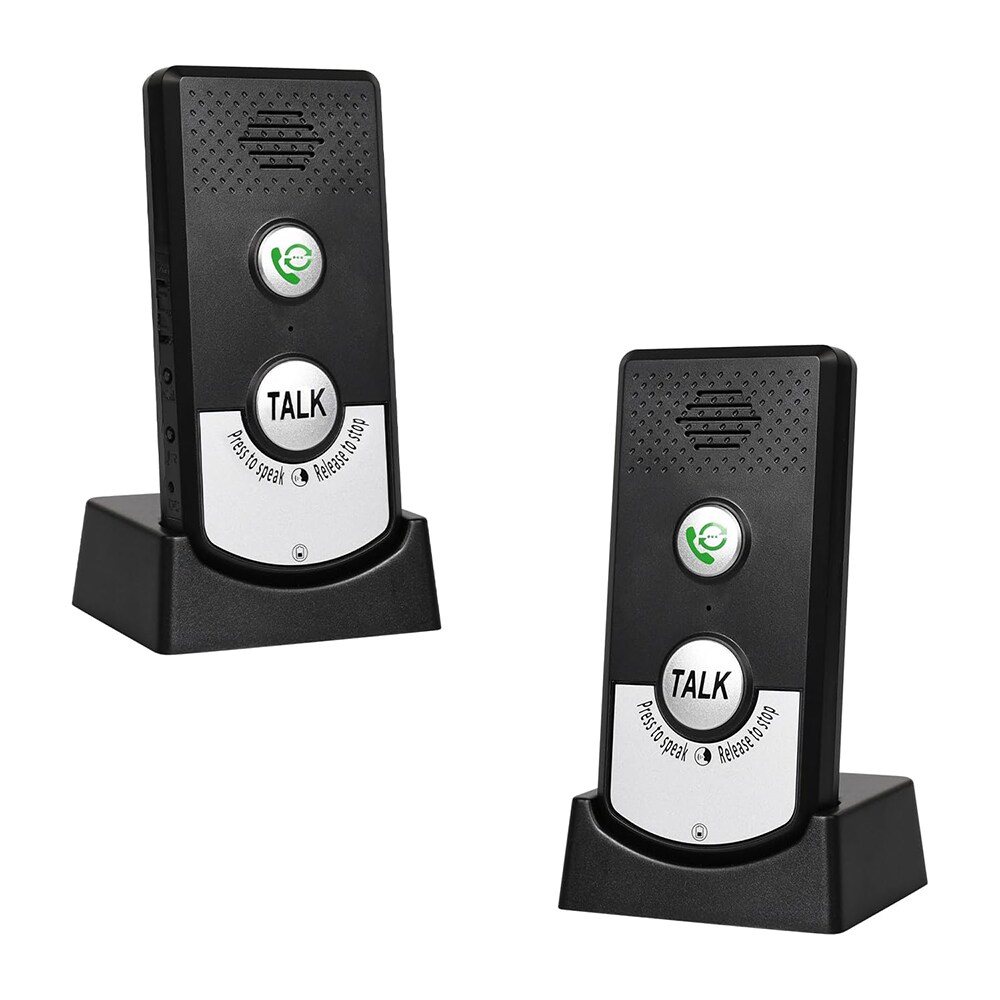 Etokfoks 2 Way Indoor Intercom System for Home Hospital Hotel with Dual ...