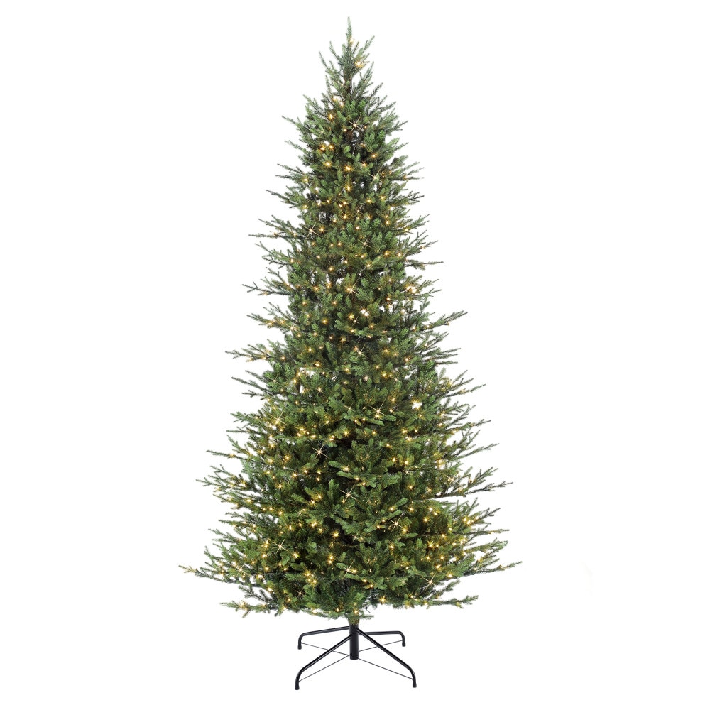 10-ft Balsam Fir Pre-lit Slim Artificial Christmas Tree with Incandescent Lights | - Puleo International BFTSLA-100C9