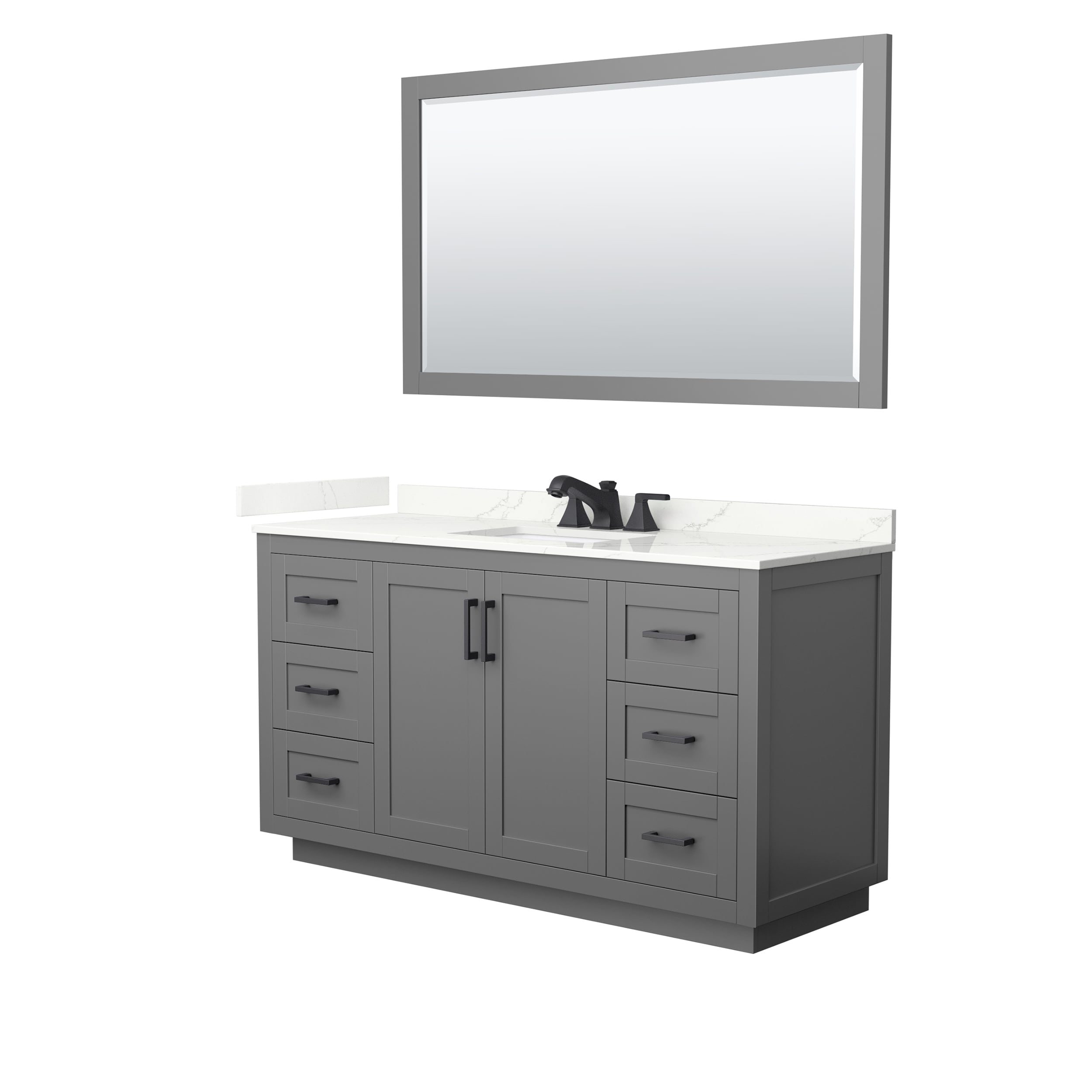 Wyndham Collection WCF292960SGBGTUS3M58 Bath-Vanity-Combo - View #2