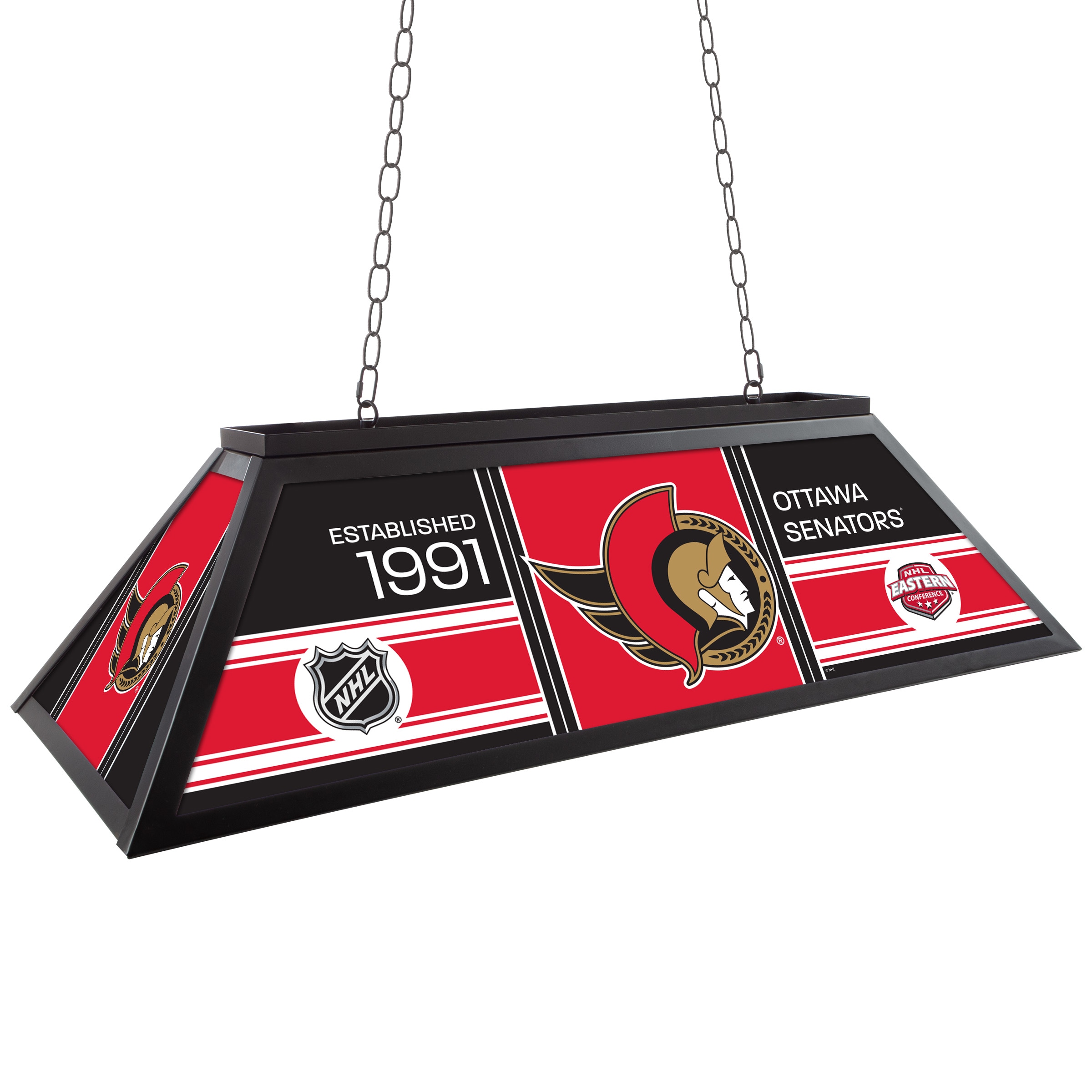 Trademark Gameroom NHL4400-OW-PCH Matte Black Incandescent Medium base (E-26) Pool Table Lighting
