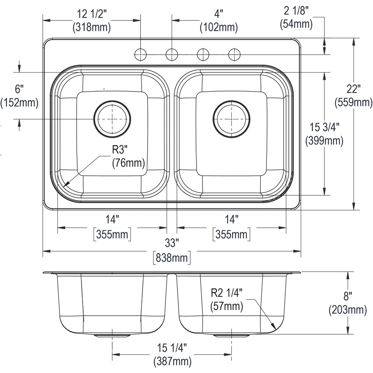 Elkay LWDB332284FP Kitchen-Sinks - View #11
