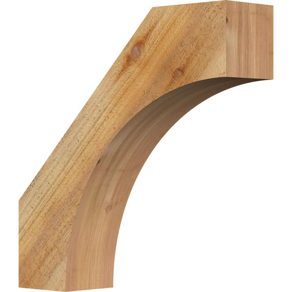 Ekena Millwork BRC04X16X16WTL00RWR 4-in x 16-in x 16-in Western Red Cedar Unfinished Wood Westlake Tough Sawn Knee Brace