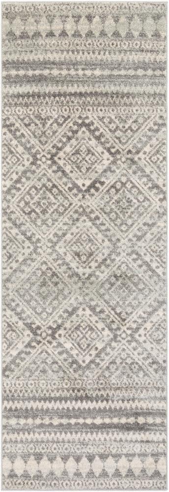 Surya ELZ2357-2776 Elaziz 3 x 8 Medium Gray Indoor Medallion Global Area Rug