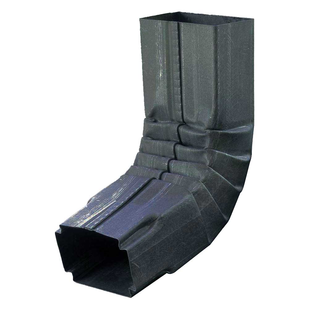 Gibraltar Building Products CE134234B-A75 3-in x 6-in Gray Box Gutter end with drop