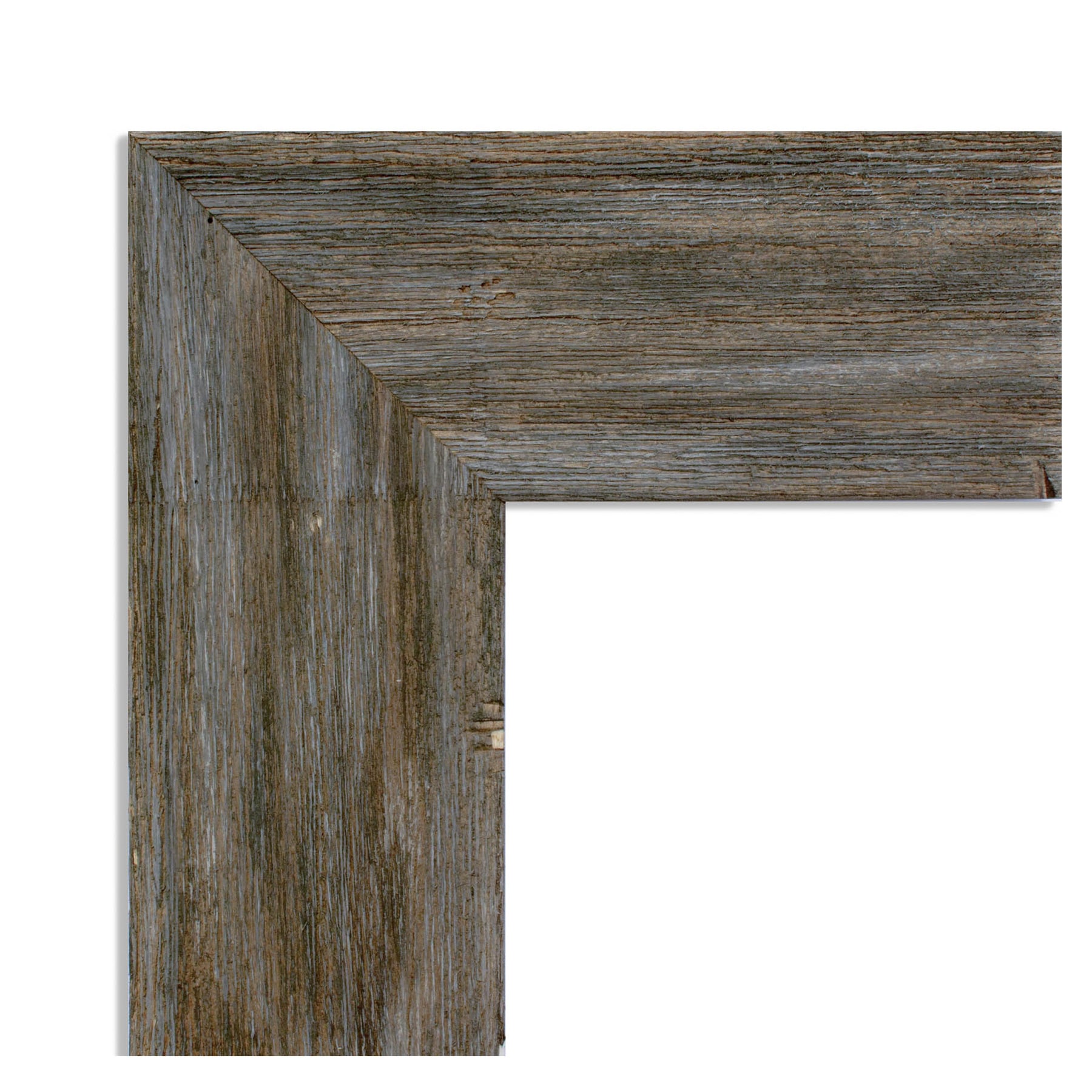 Fencepost Brown 31" x 25" Beveled Wood Framed Wall Mirror