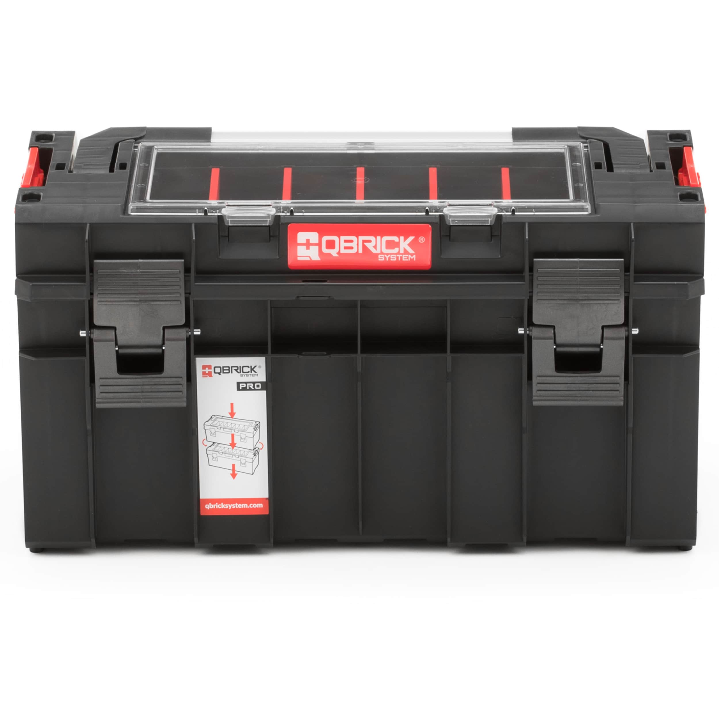 Qbrick System Pro 500 18.54-in Black Plastic Lockable Tool Box at