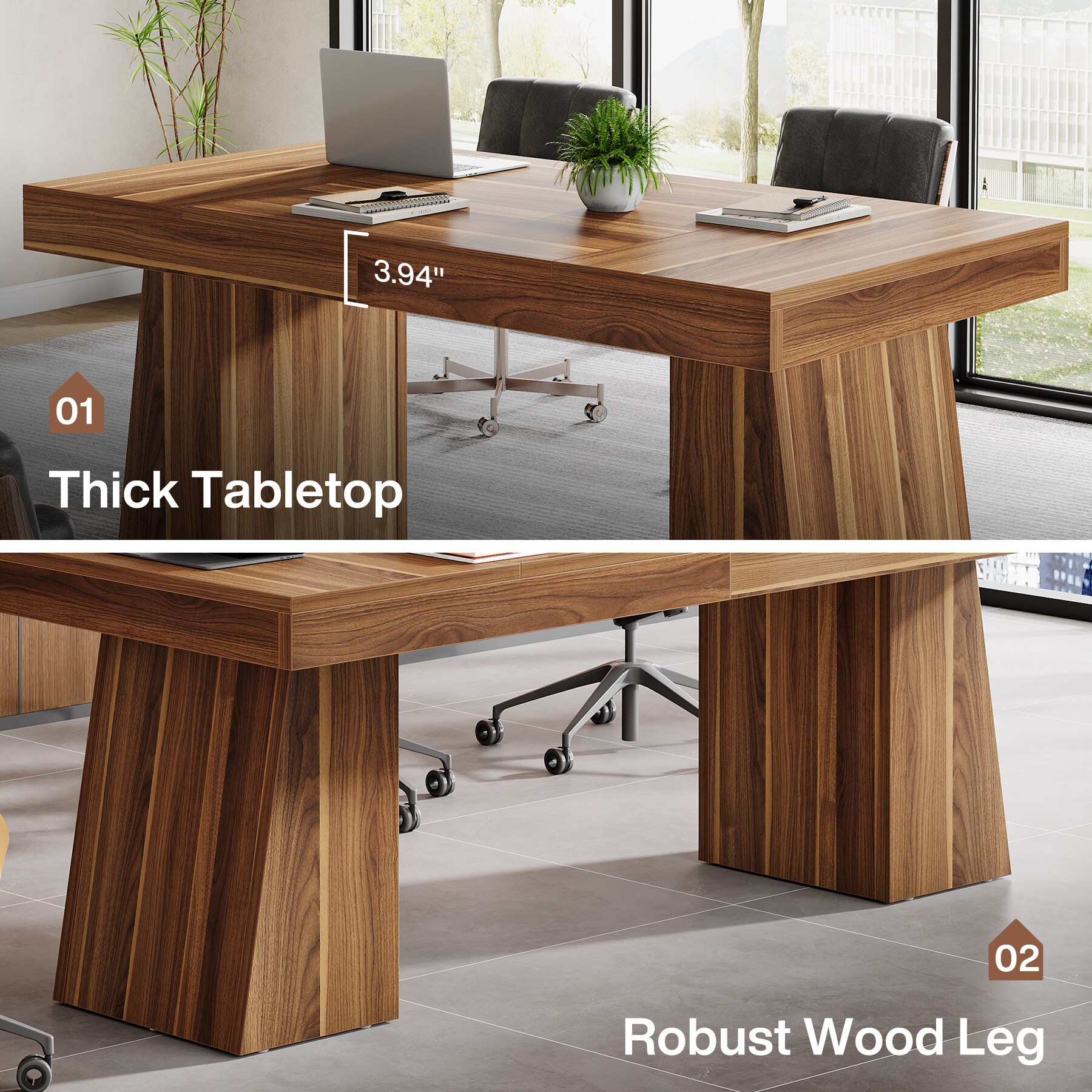 Tribesigns LWFD-JW0821 Office-Tables - View #4