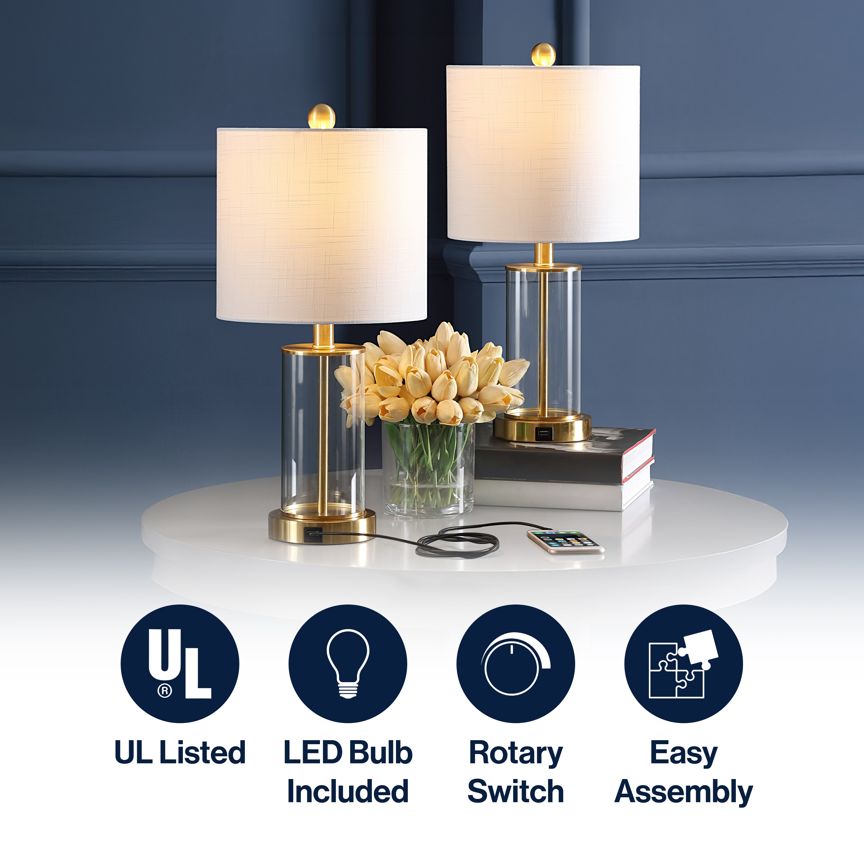 JONATHAN  Y JYL8500B-SET2 Table-Lamps - View #3
