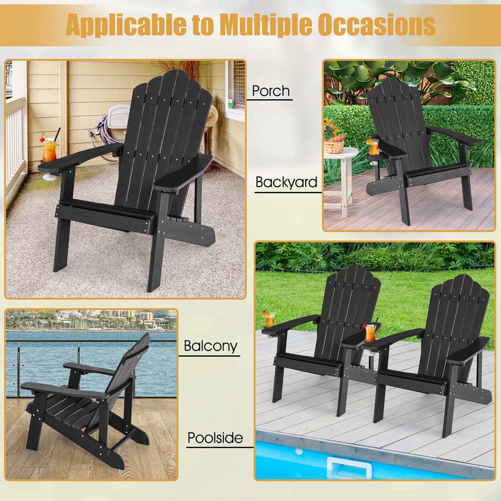 Costway HCST01550 Patio-Chairs - View #6