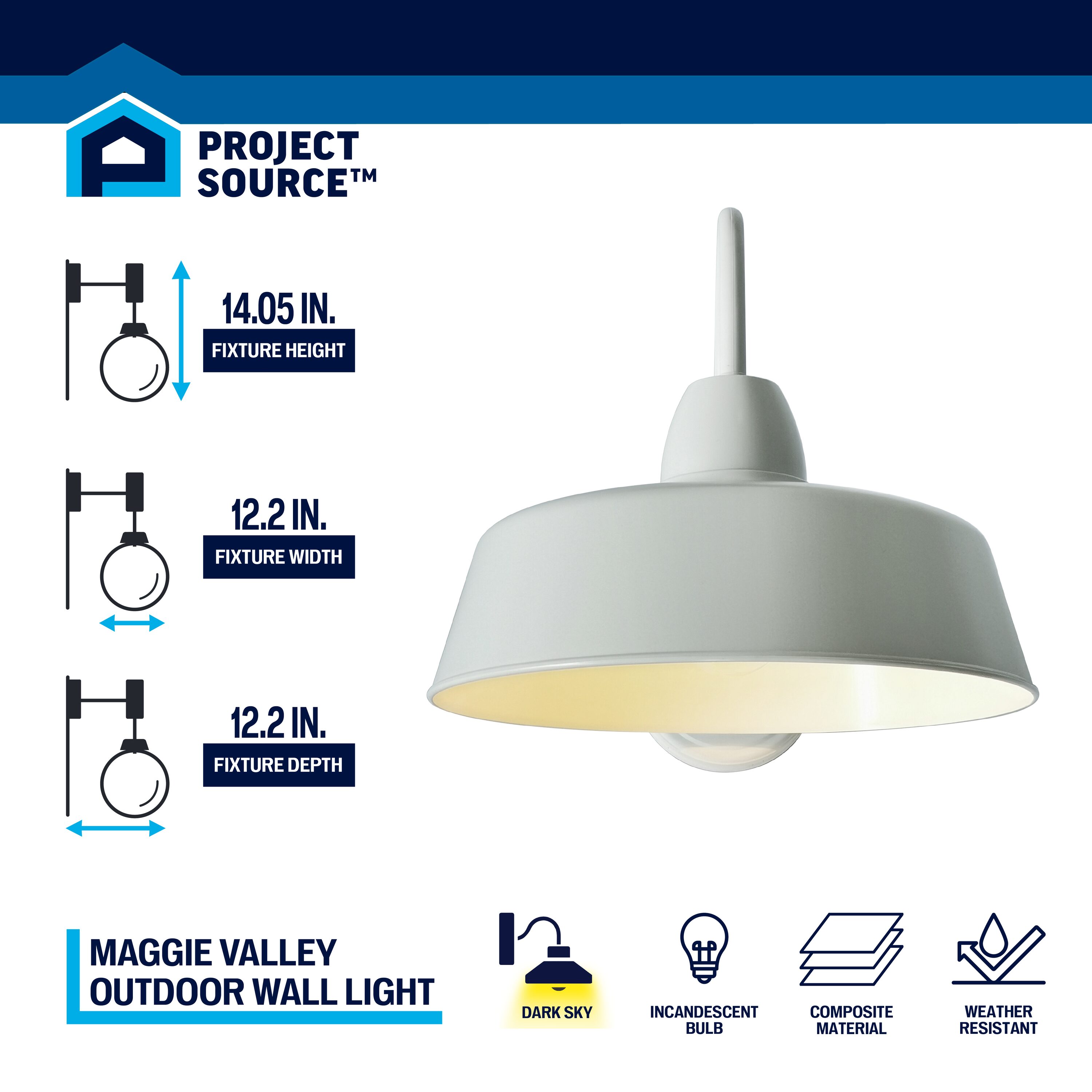 Project Source WL138WW Outdoor-Wall-Lighting - View #2