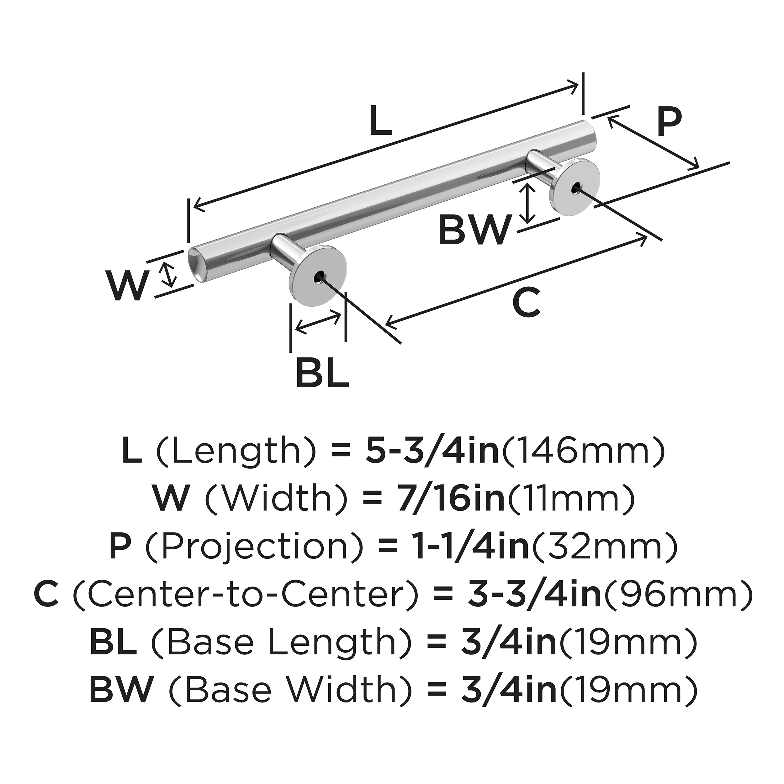 Amerock BP3686526 Cabinet-Pulls - View #4