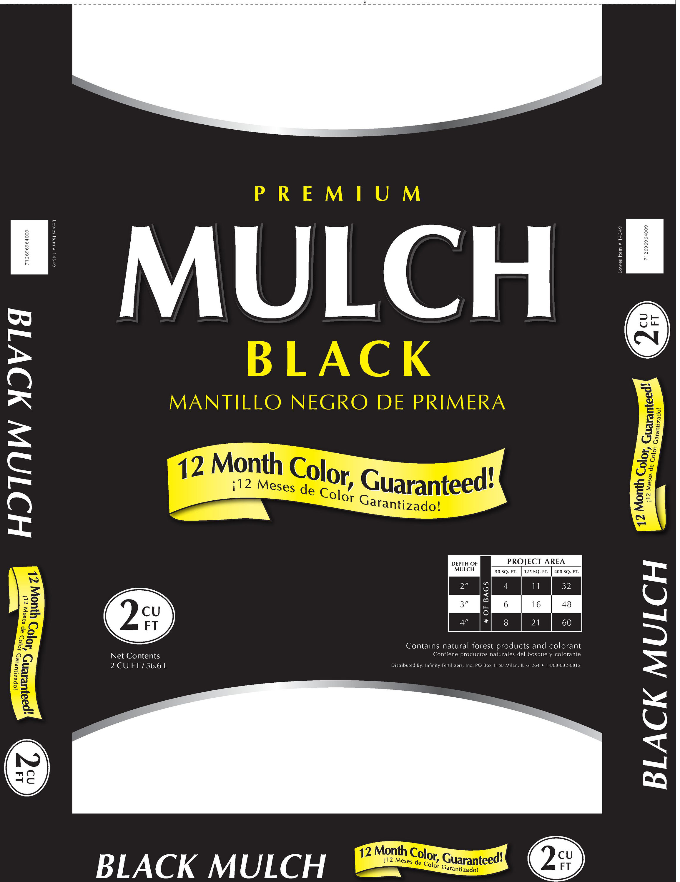 Permagreen LWRD 2-cu ft Black Decorative Bark