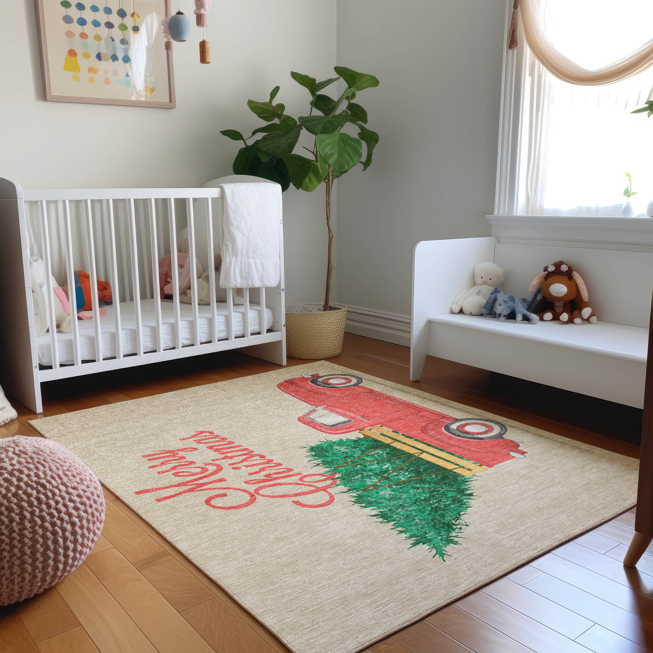 Addison Rugs AMF215RE8X10 Mayfield AMF215RE 8 x 10 (ft) Loomed Polyester Red Rectangular Indoor Abstract Machine washable Area rug