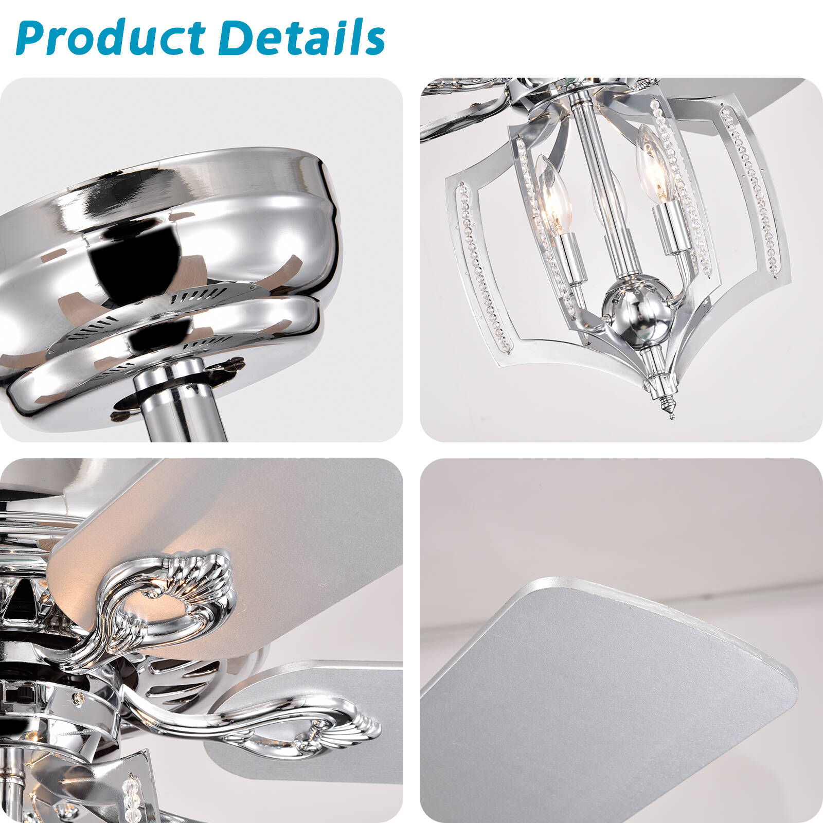 Flynama HEM-L-6041REMO/CH Ceiling-Fans - View #3