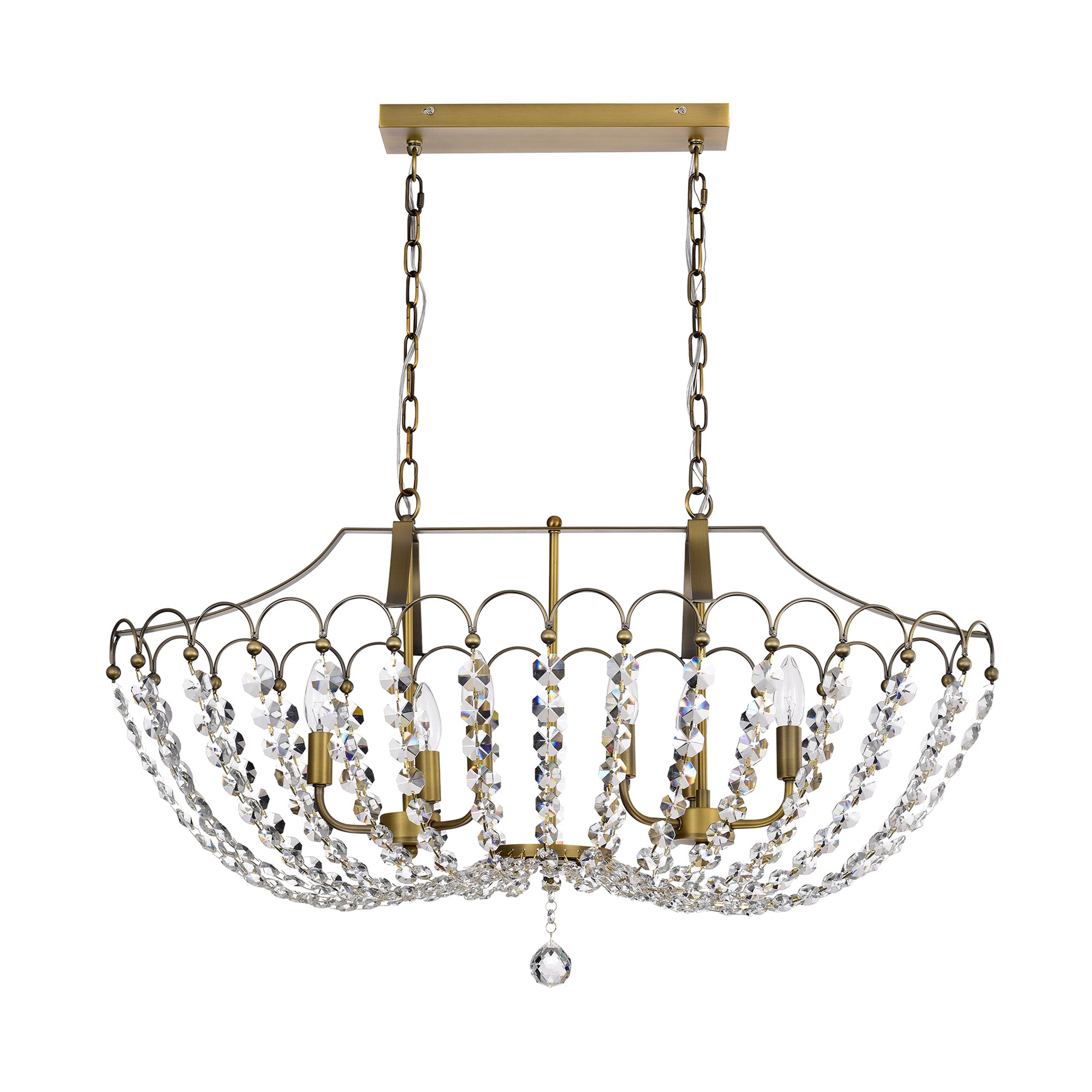 Brass Chandeliers at