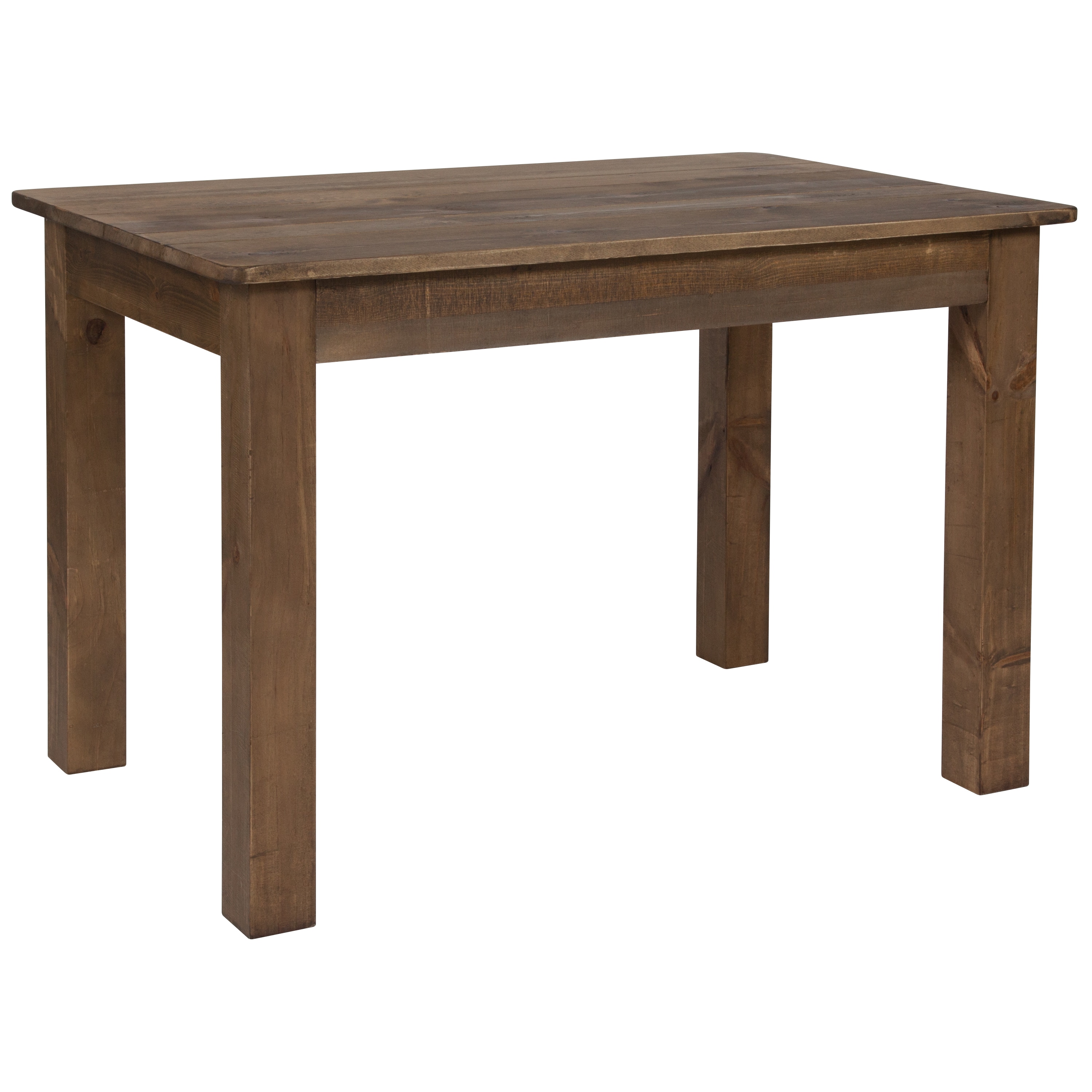 Flash Furniture 889142264699 Antique Rustic Contemporary/Modern Dining Table, Wood with Wood Grain Wood 46-Inches L x 30-Inches H