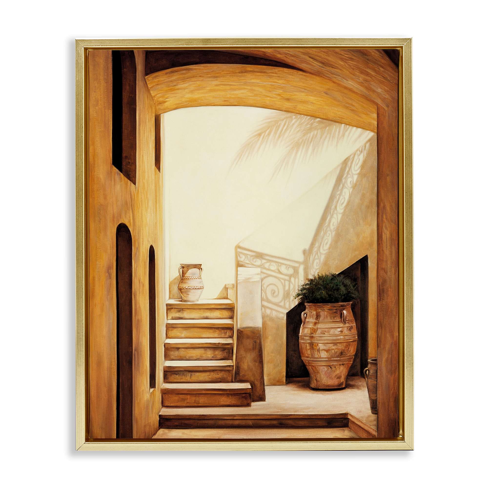 Stupell Industries BS-554-FFG-16X20 Timeless Architecture Interior Floating Frame design by Eduardo