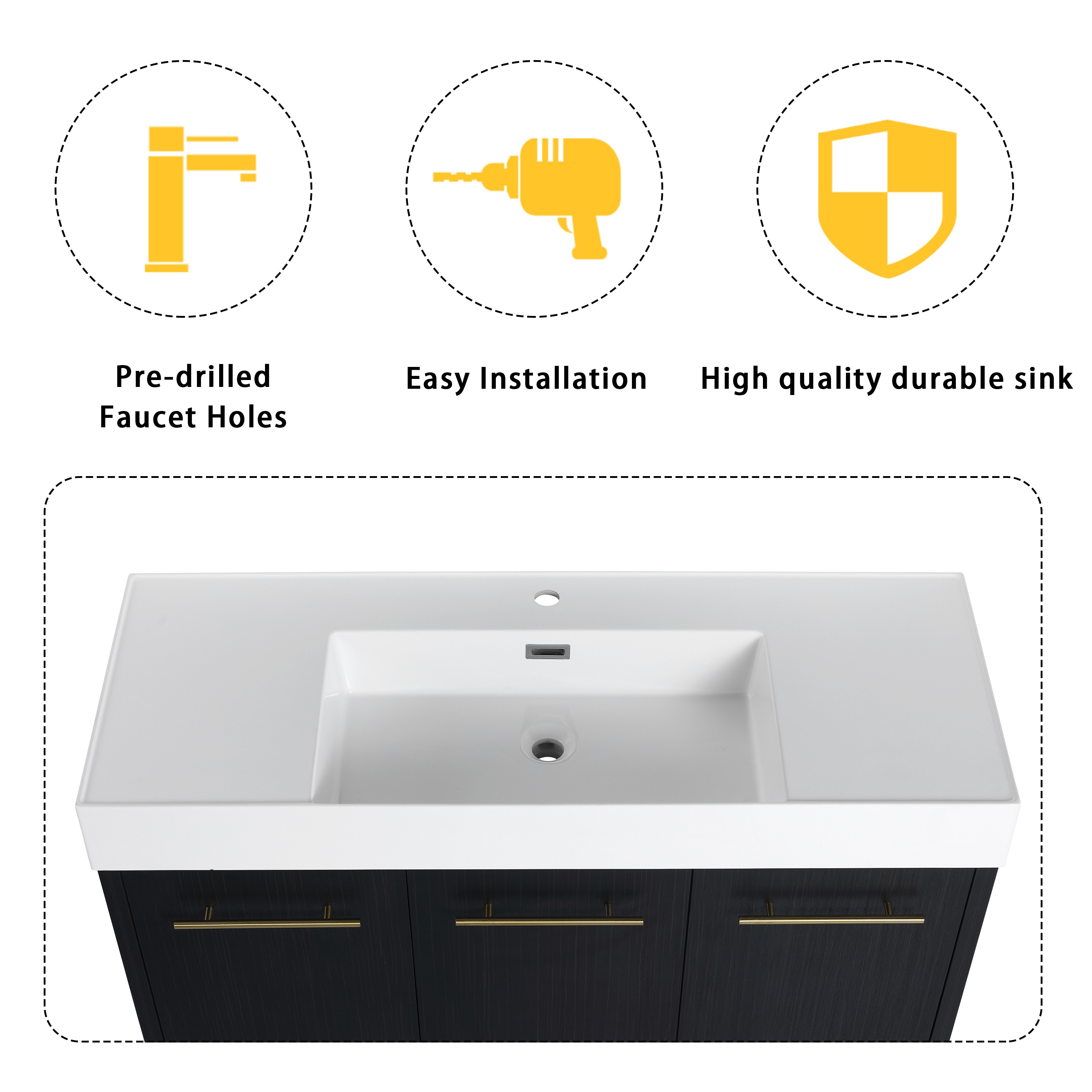 Forclover QNM-0148-WSG Bath-Vanity-Combo - View #6