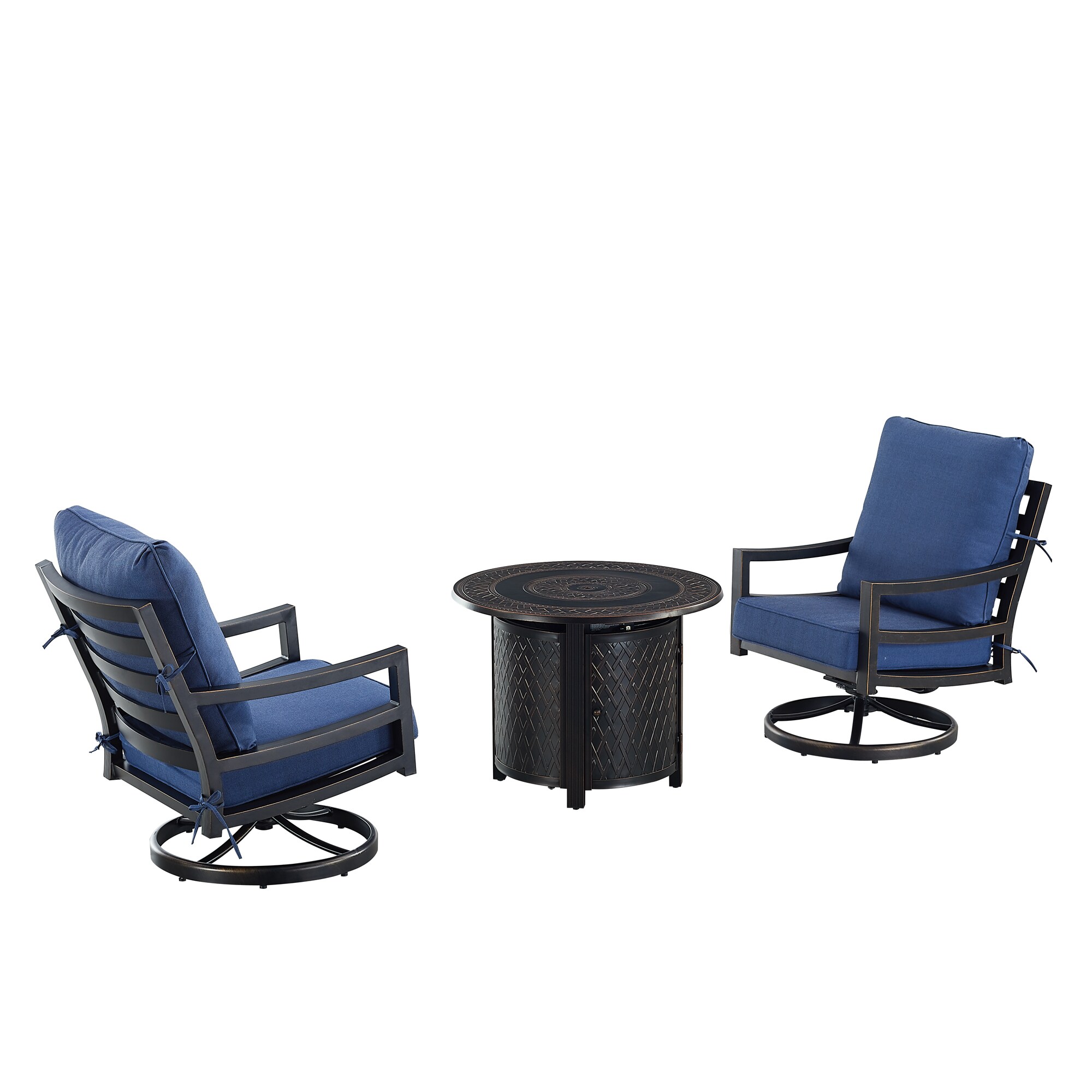 Oakland Living HUDSON2CHRITZBLCU Patio-Conversation-Sets - View #4